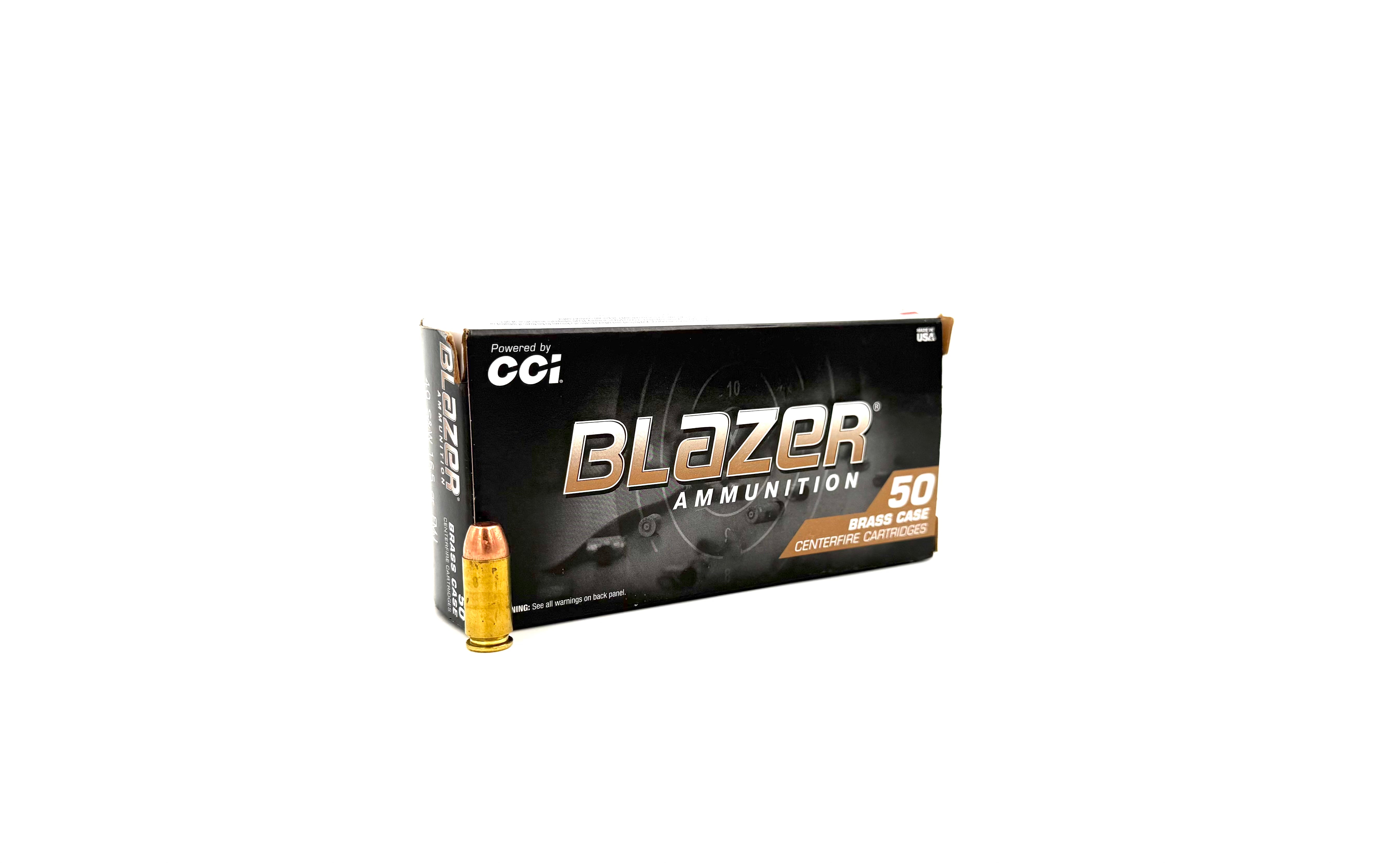 Blazer 40 S&W 165gr FMJ Brass - 50ct