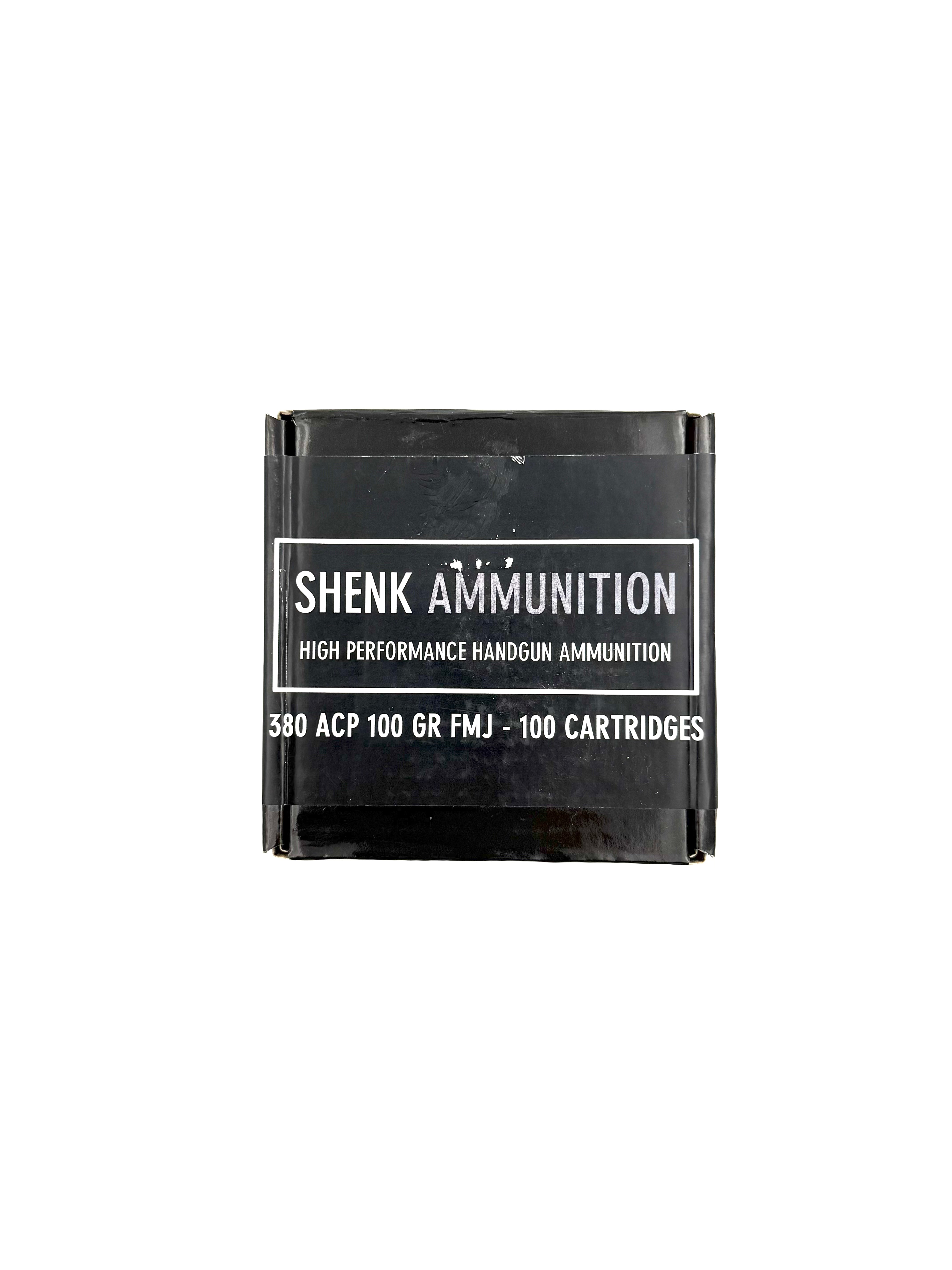 Shenk Ammunition 380 ACP 100gr FMJ - 100ct