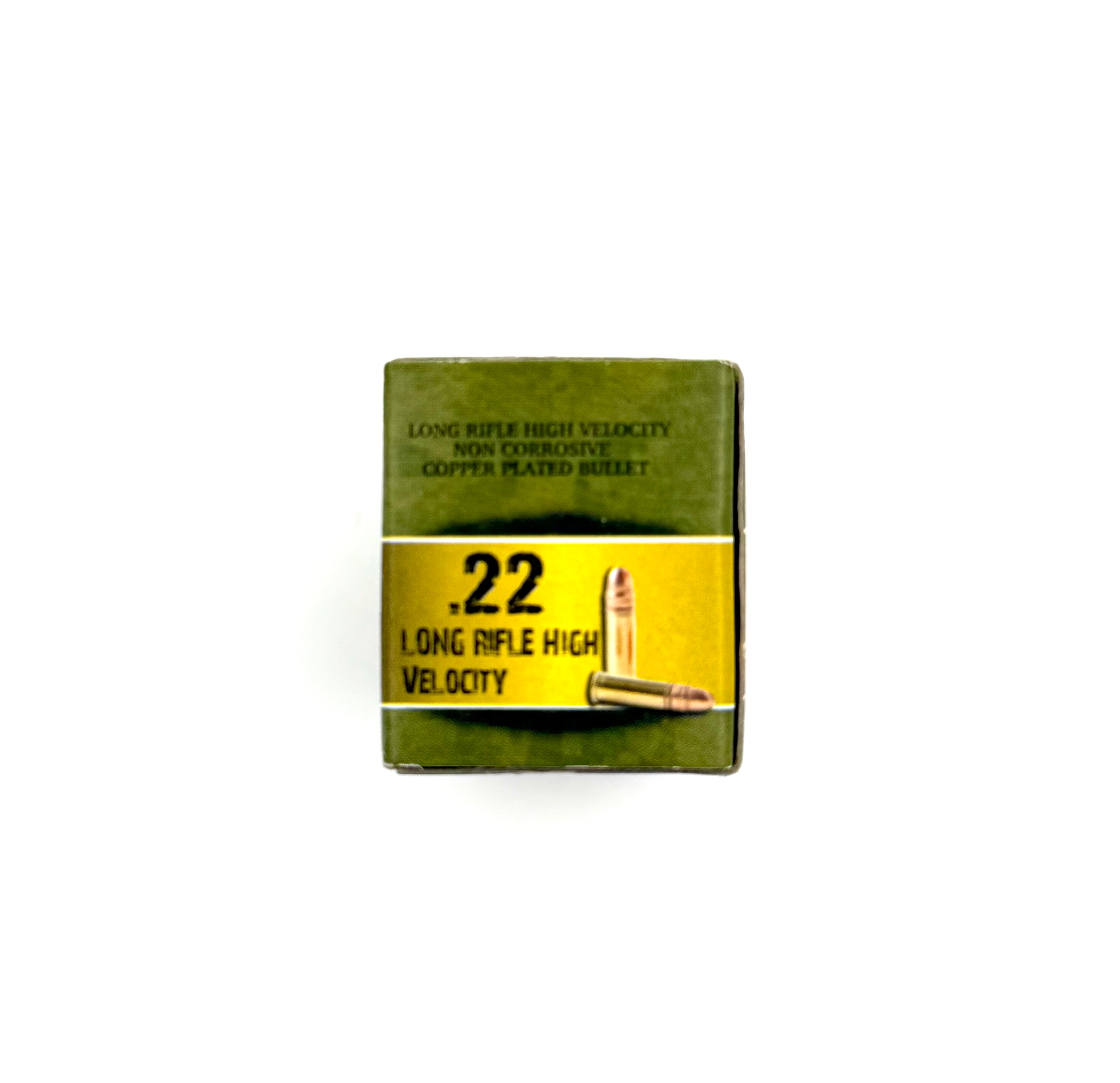 Cascade Ammo .22 LR 40gr high velocity ammunition, 50-round box, lightweight bullets for small game and target shooting.