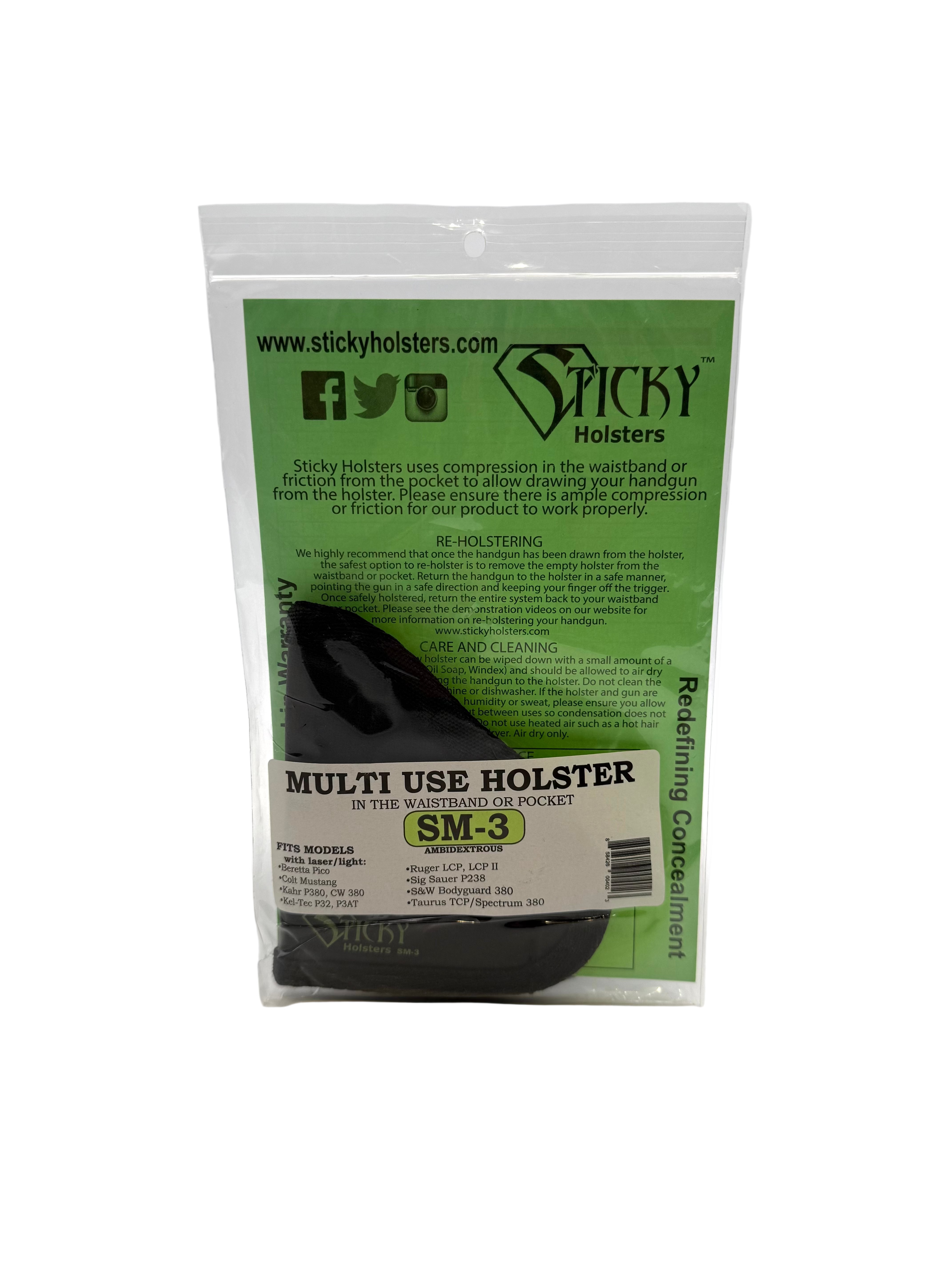 Sticky Holsters Multi Use SM-3 Ambidextrous Holster