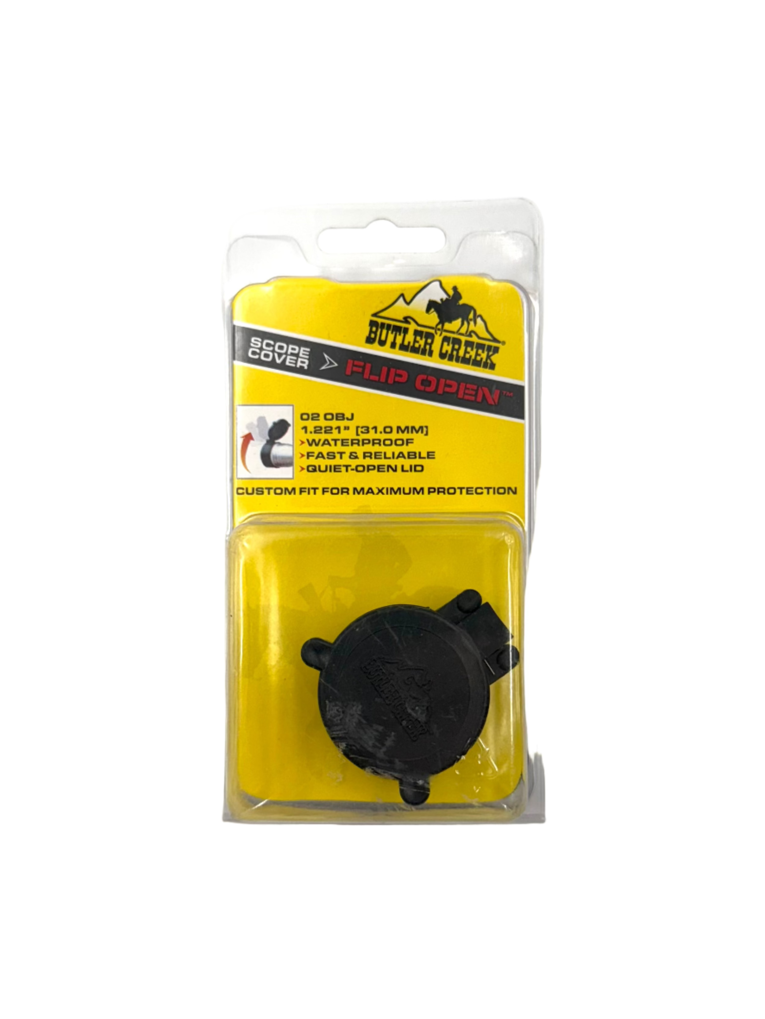 Butler Creek Flip Open Scope Cover - 02obj. 1.221” (31.0mm) #30020