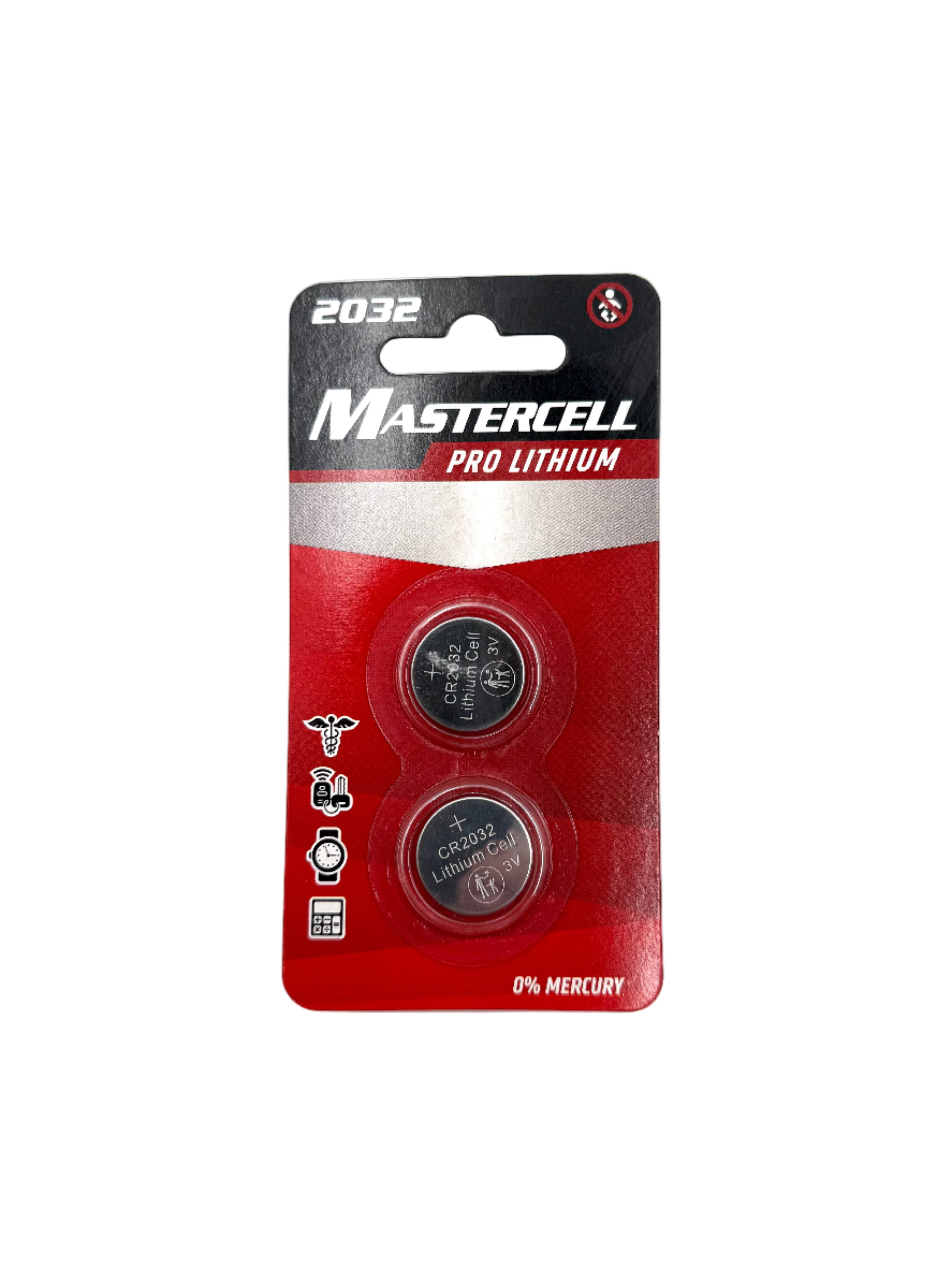 Mastercell Pro Lithium Batteries CR2032 - 2pk