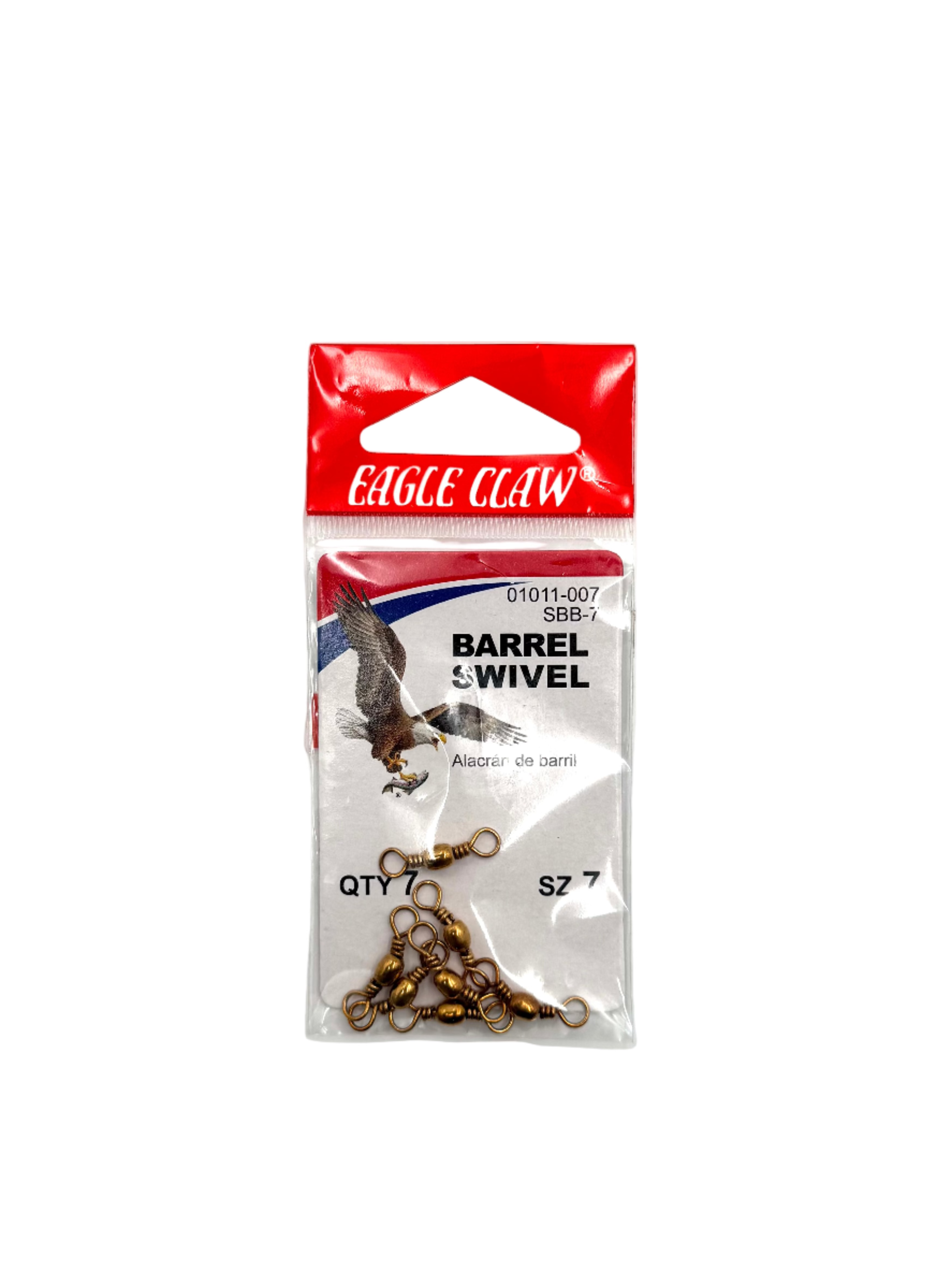 Eagle Claw Barrel Swivel - Size 7 - 7pk