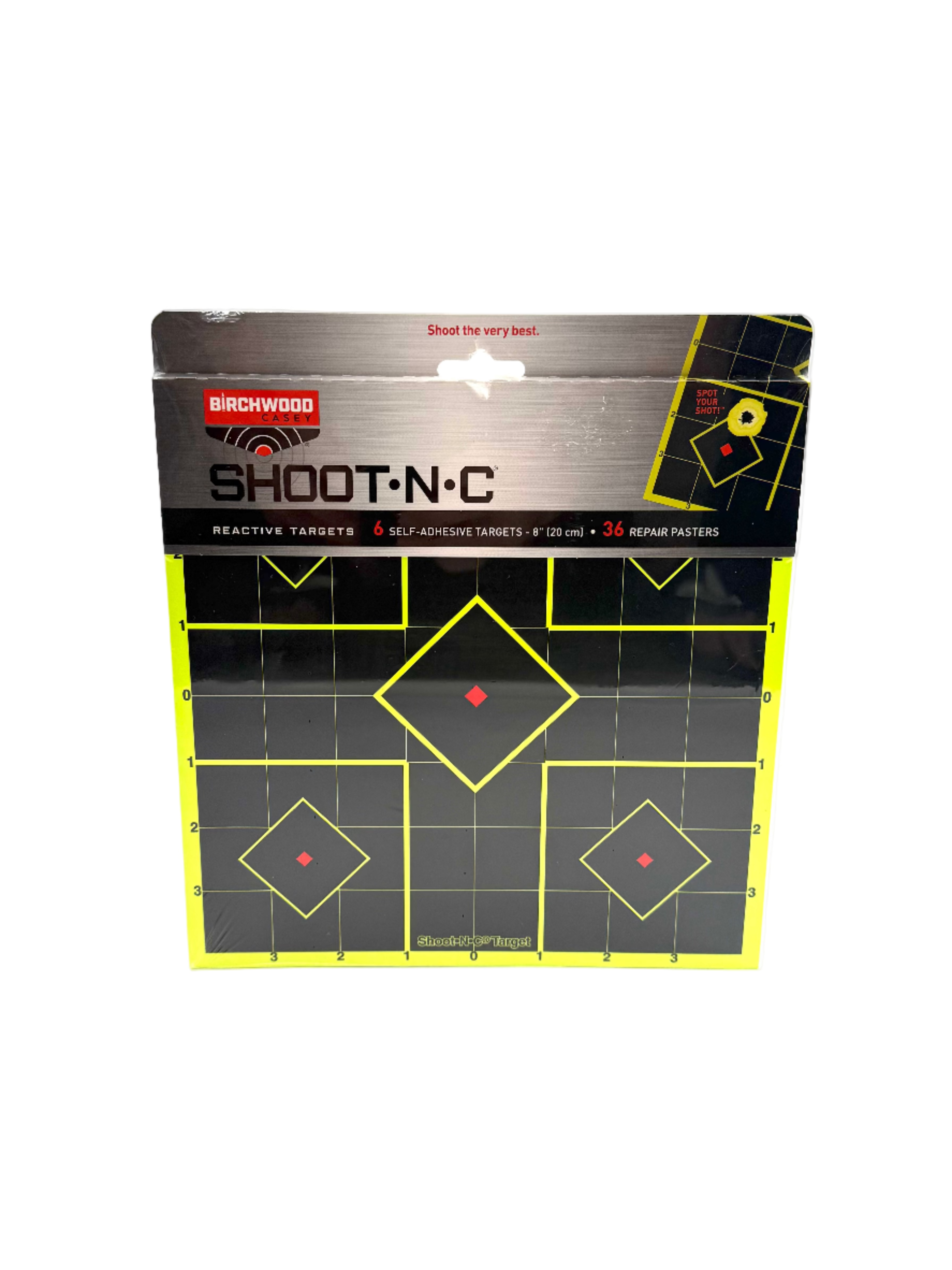 Birchwood Casey Shoot-N-C Reactive Targets - 8” 6pk BC-34105