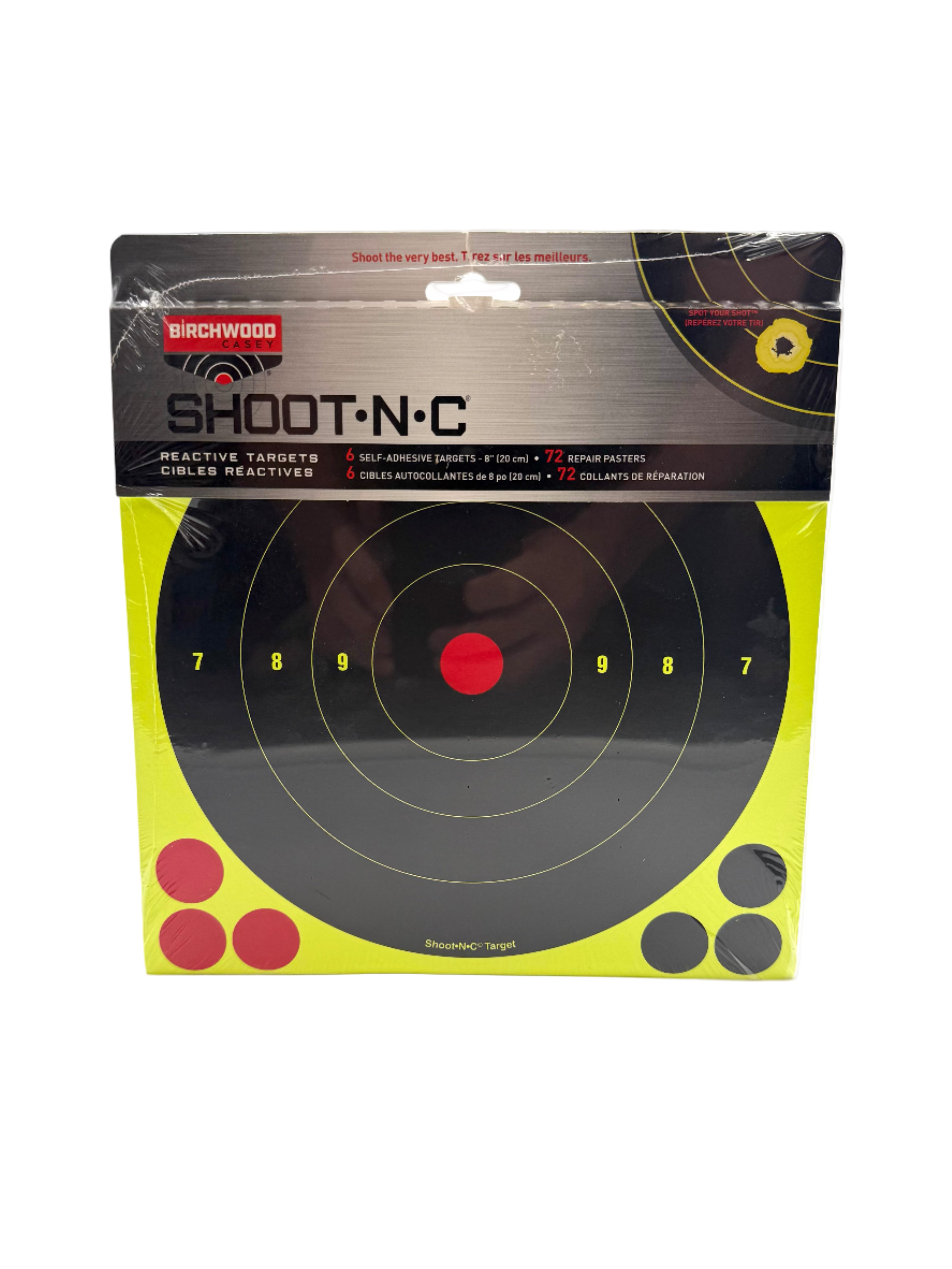 Birchwood Casey Shoot-N-C Reactive Targets - 8” 6pk BC-34805