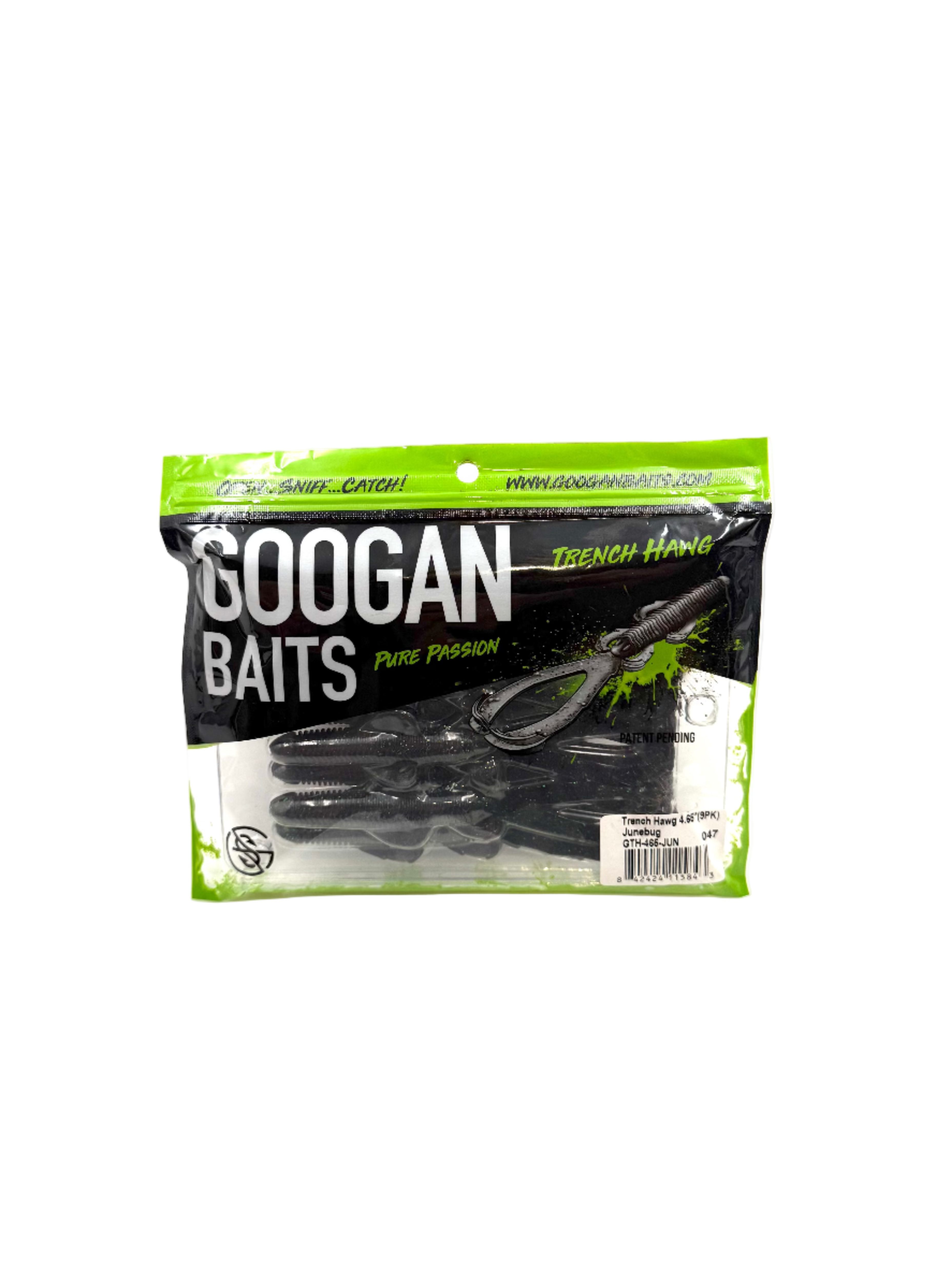 Googan Baits Trench Hawg - Junebug - 4.65” 9pk