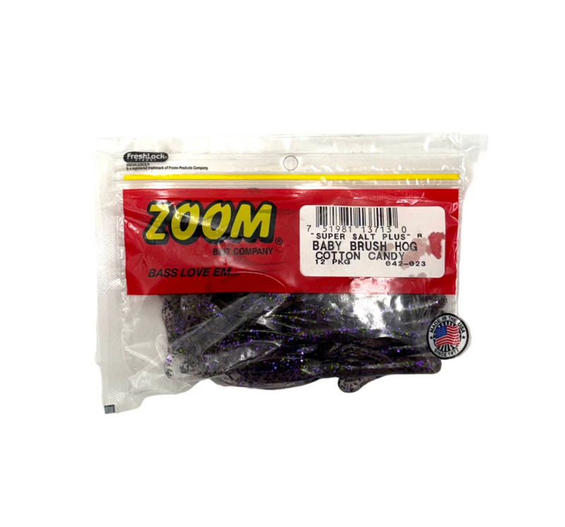 Package of Zoom Baby Brush Hog with red label on a white background