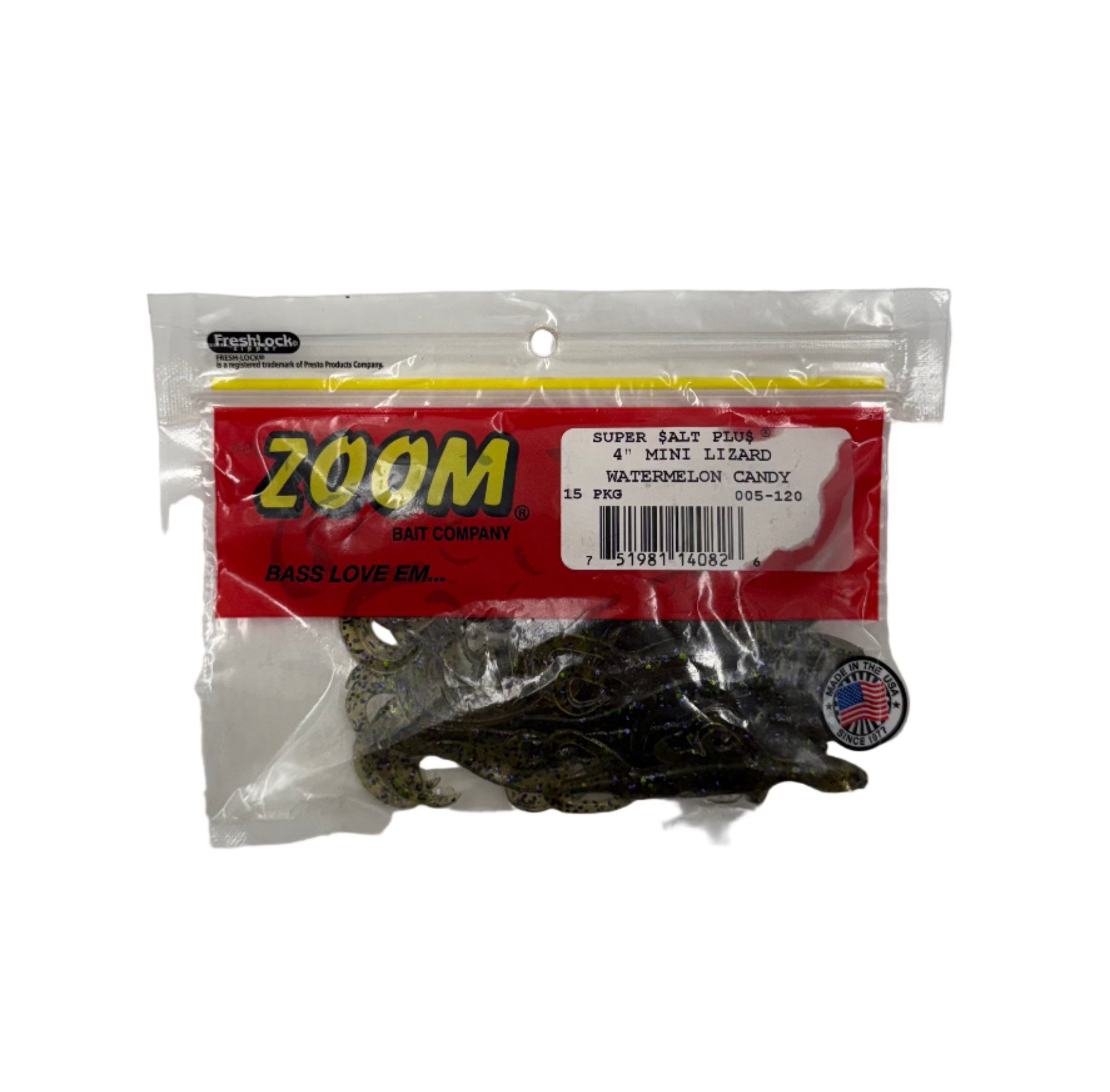 Zoom Super Salt Plus Mini Lizard Watermelon Candy - 4” 15pk – Haag Ventures