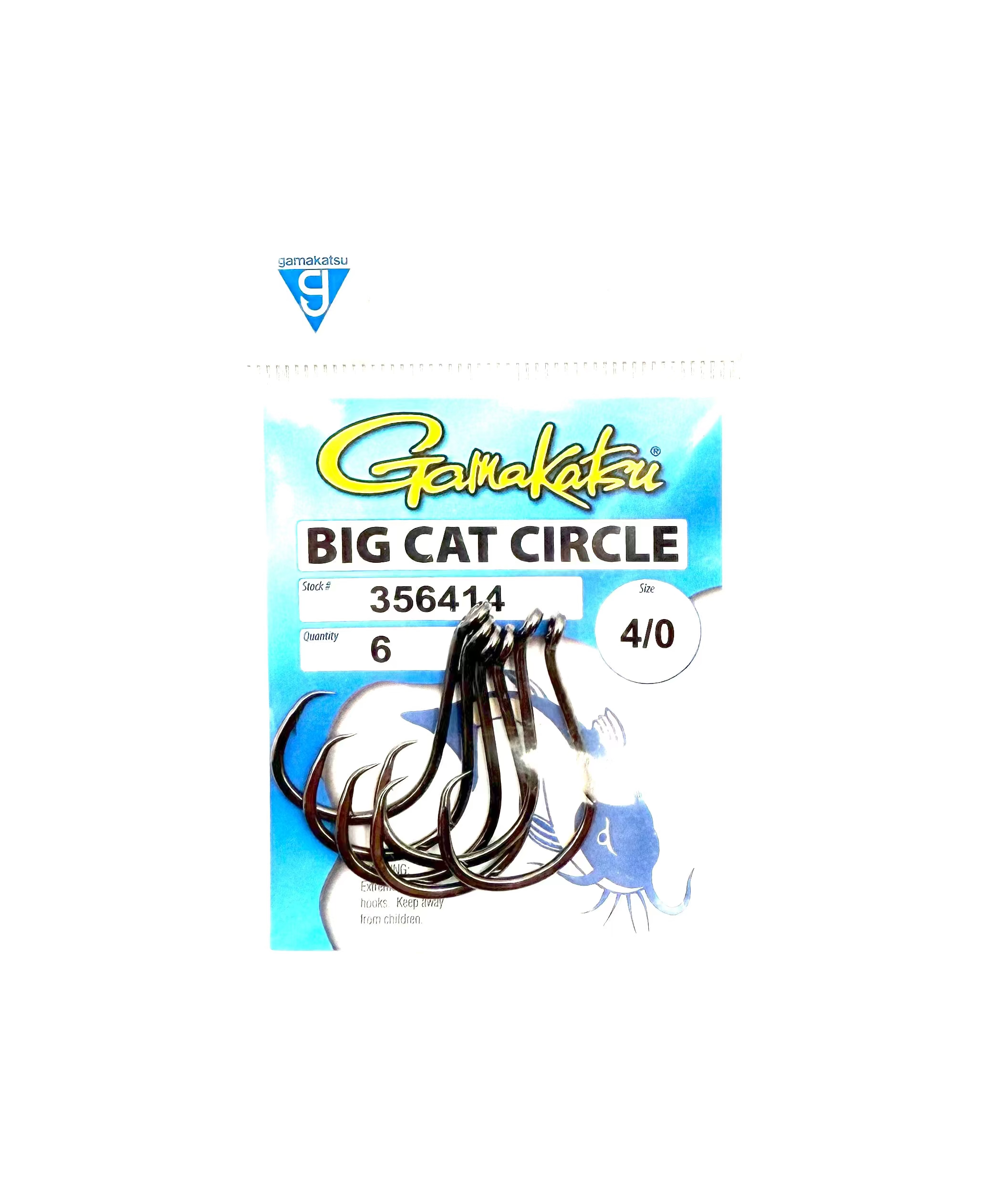 Gamakatsu Big Cat Circle Hooks Size 4/0 - 6pk