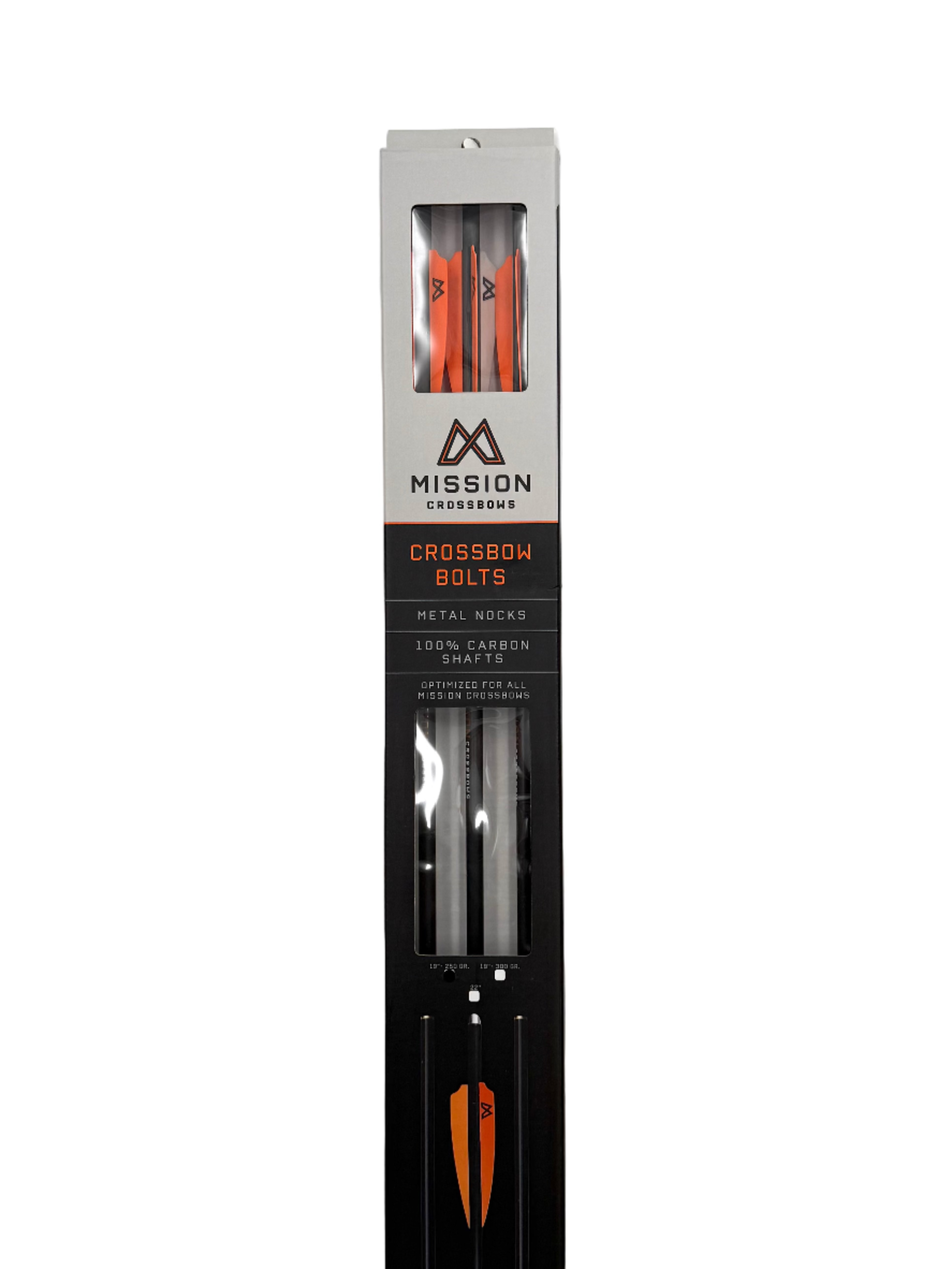 Mission Crossbow Bolts Carbon Shafts - 19" 250gr 3pk
