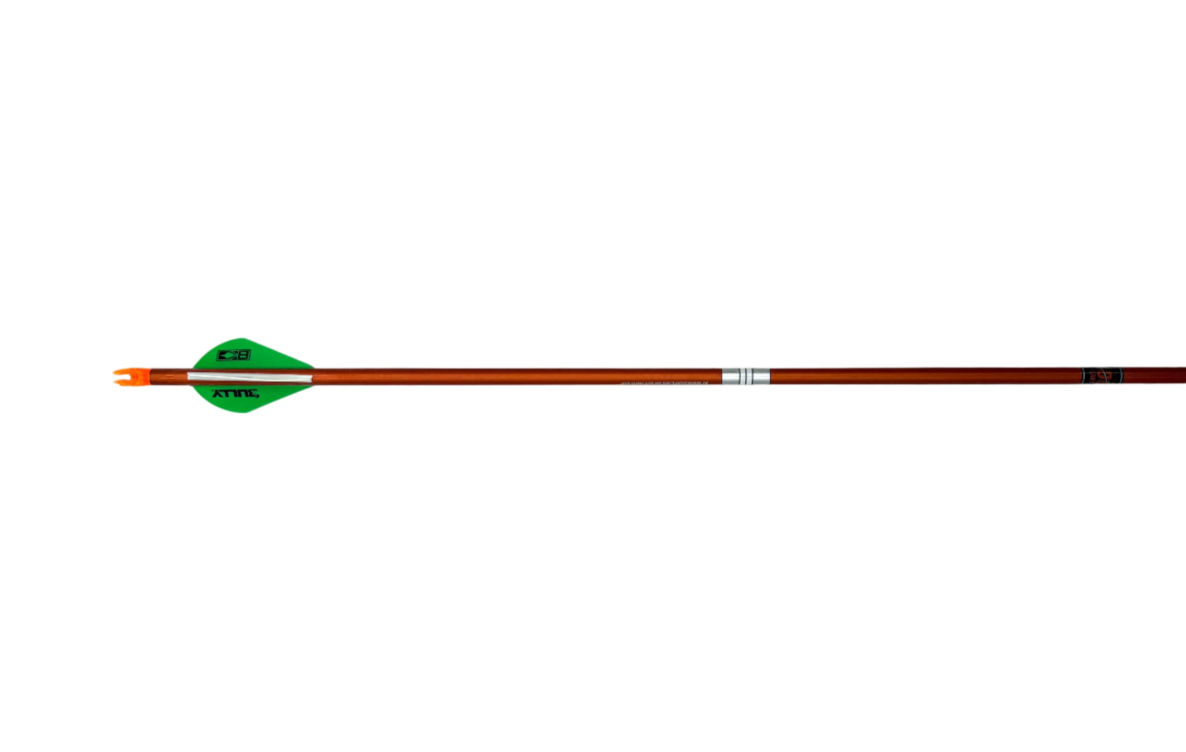 Easton 5mm FMJ Autumn Orange 340 Arrow Shaft Singles - Orange, Yellow, Green