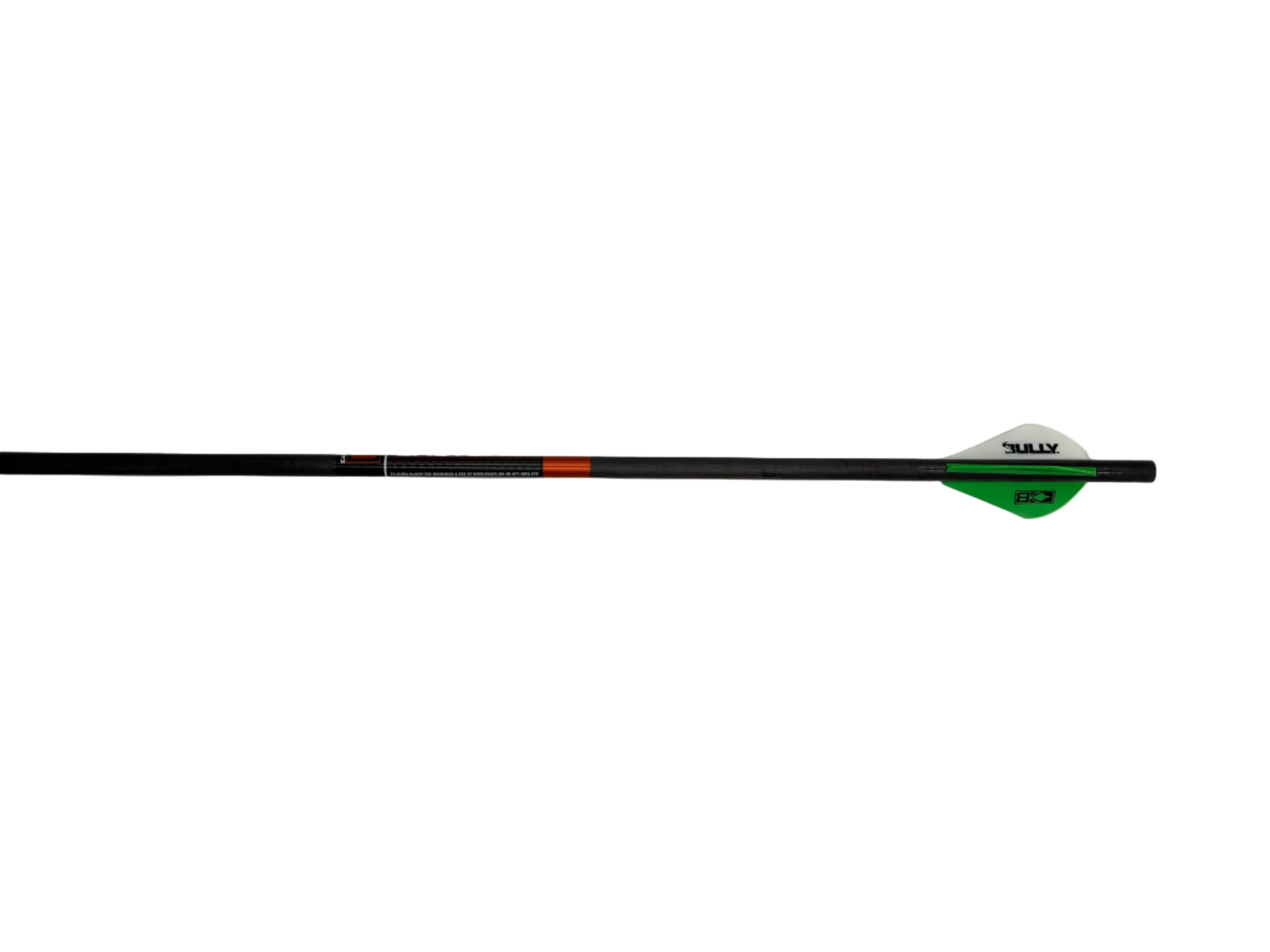 Easton Bowhunter 6.5mm Carbon Arrow Shaft - 300gr 9.5 GPI - Green, Yellow