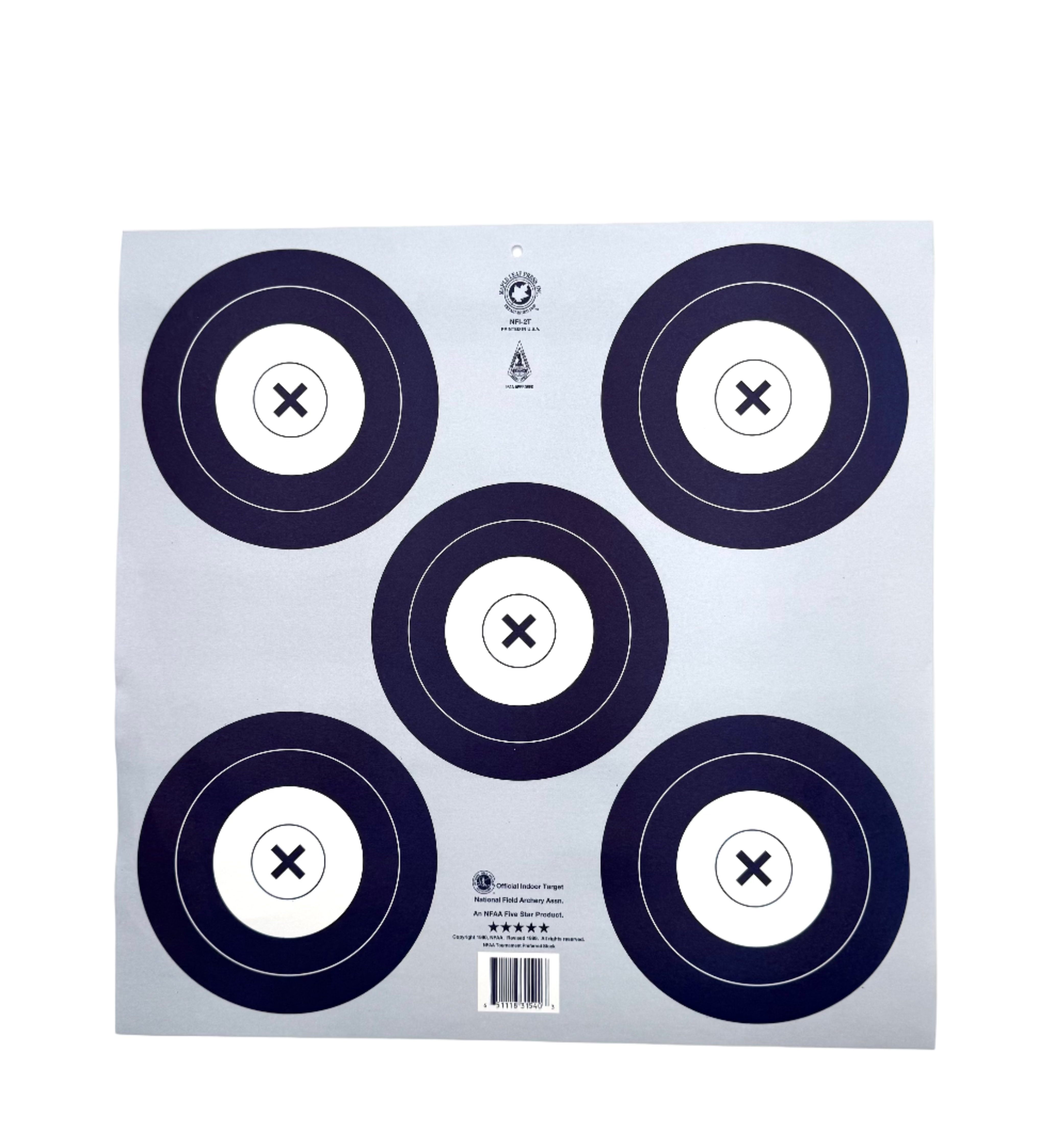 Maple Leaf 5 Point Indoor Target