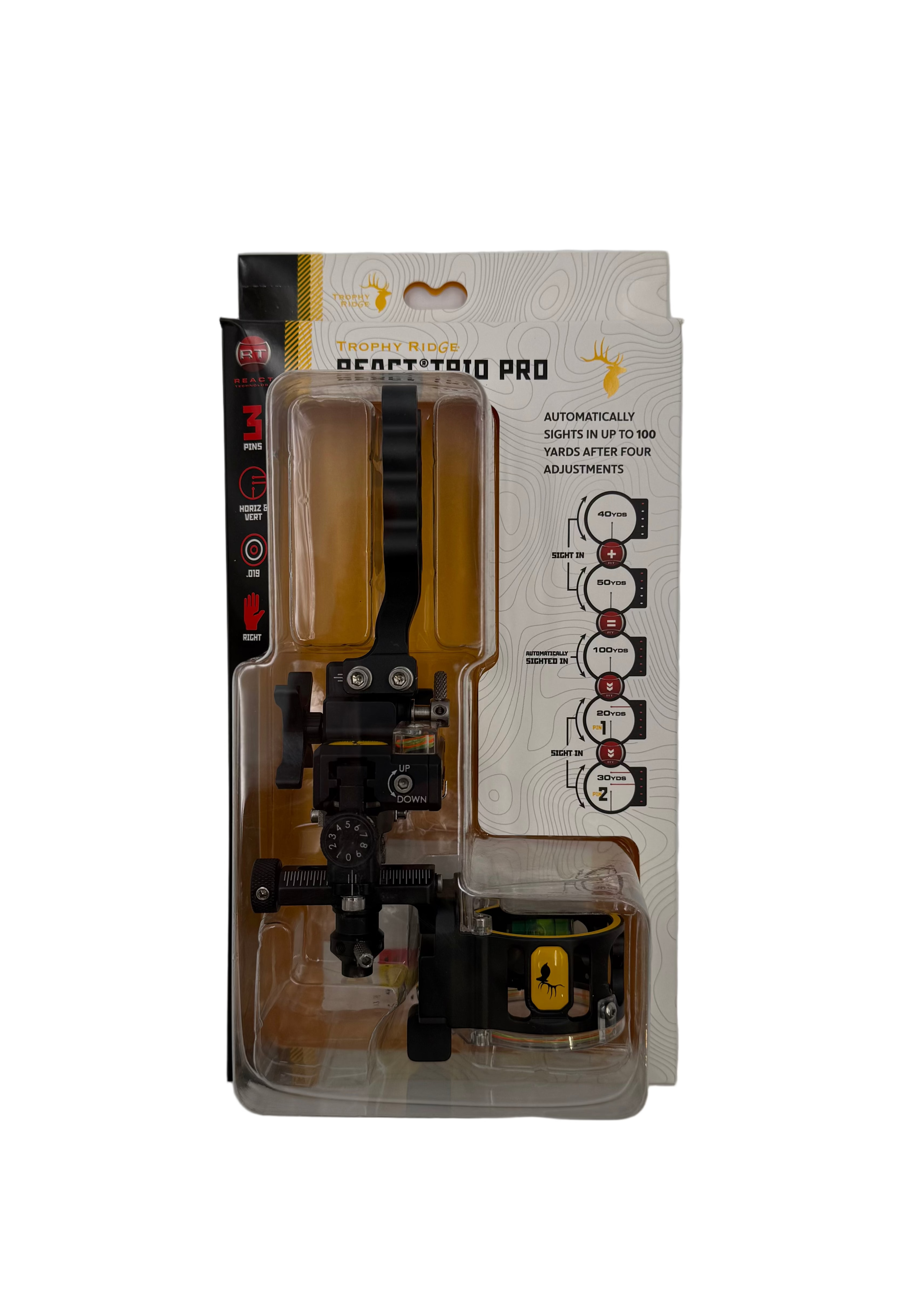 Trophy Ridge React Trio Pro 3-Pin Bow Sight #AS713R19