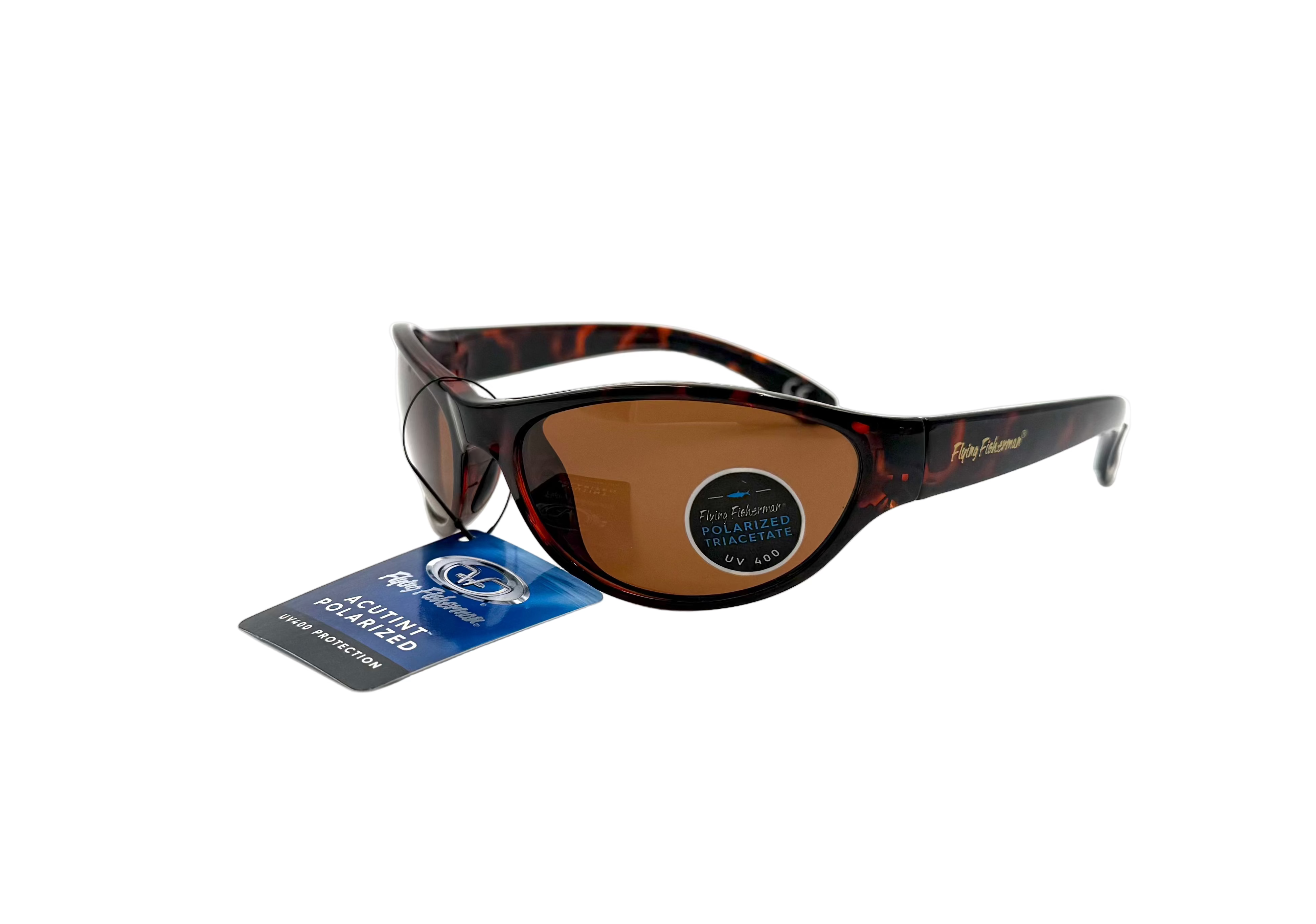 Flying Fisherman Acutint Polarizes UV400 Sunglasses - Tortoise Amber