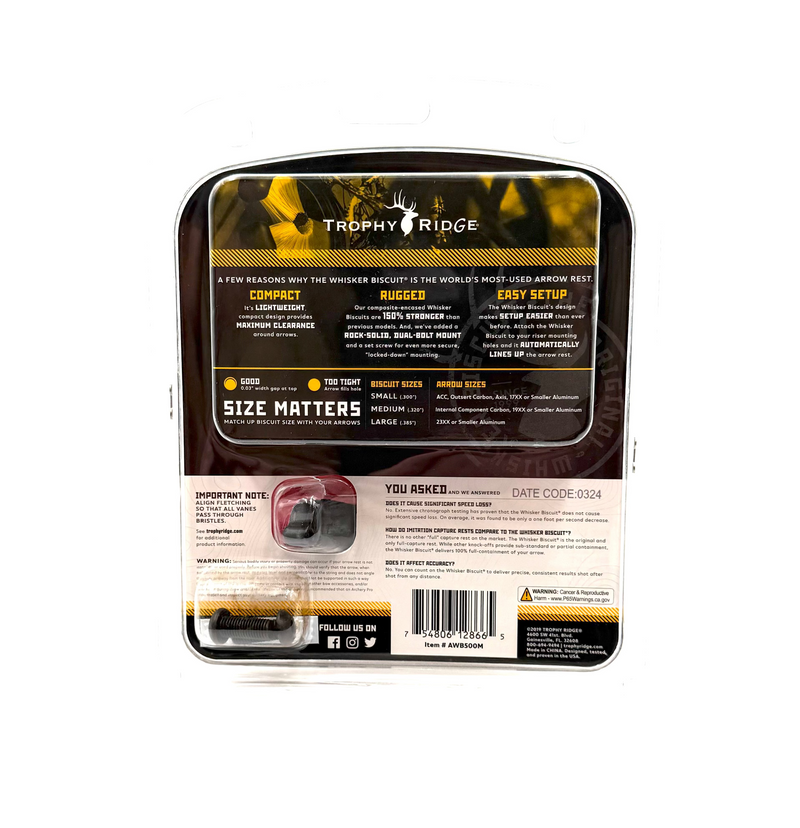 Trophy Ridge archery bow package on a white background