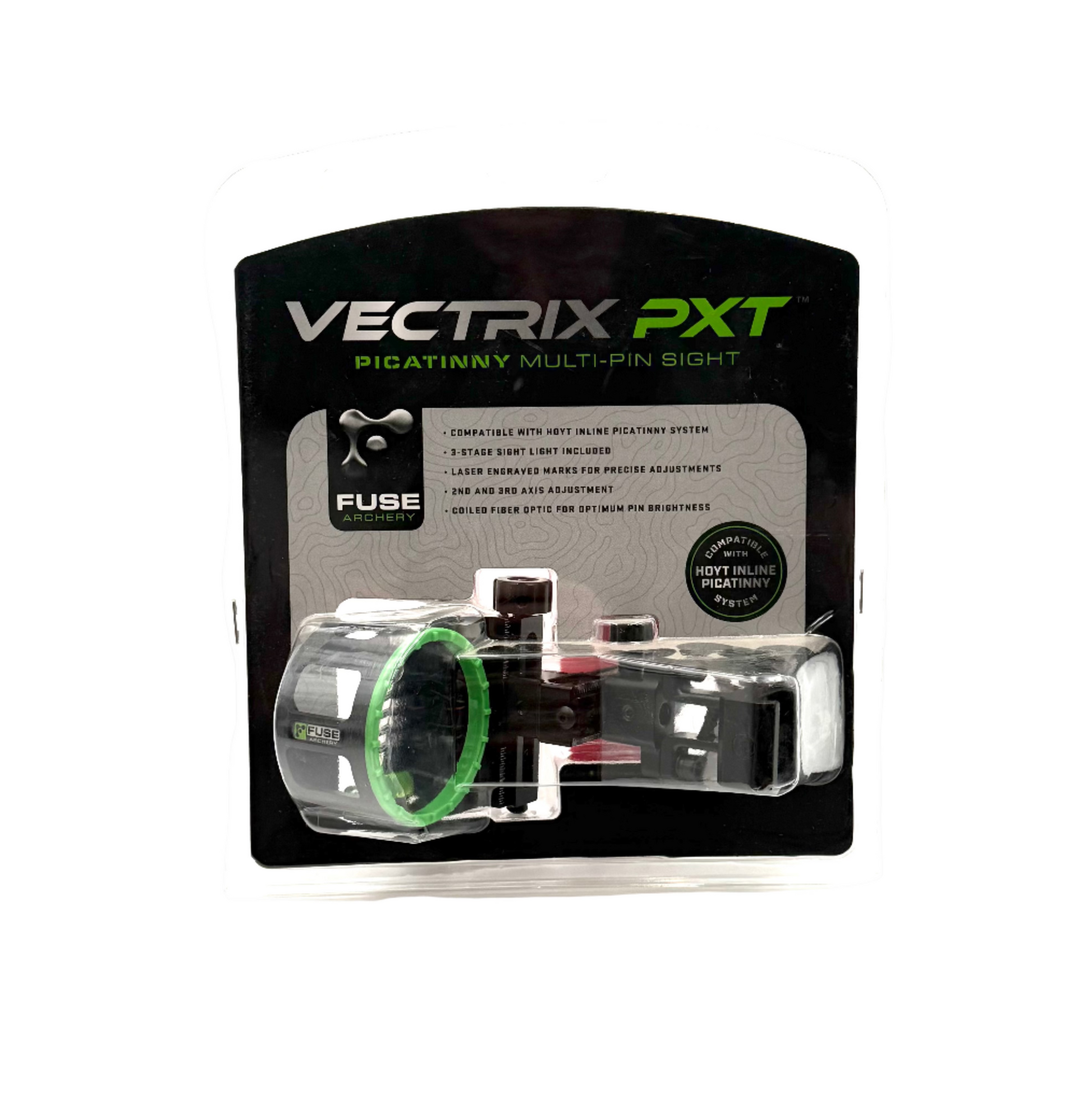 Vectrix PXT Picatinny Multi-Pic Sight packaging on a white background