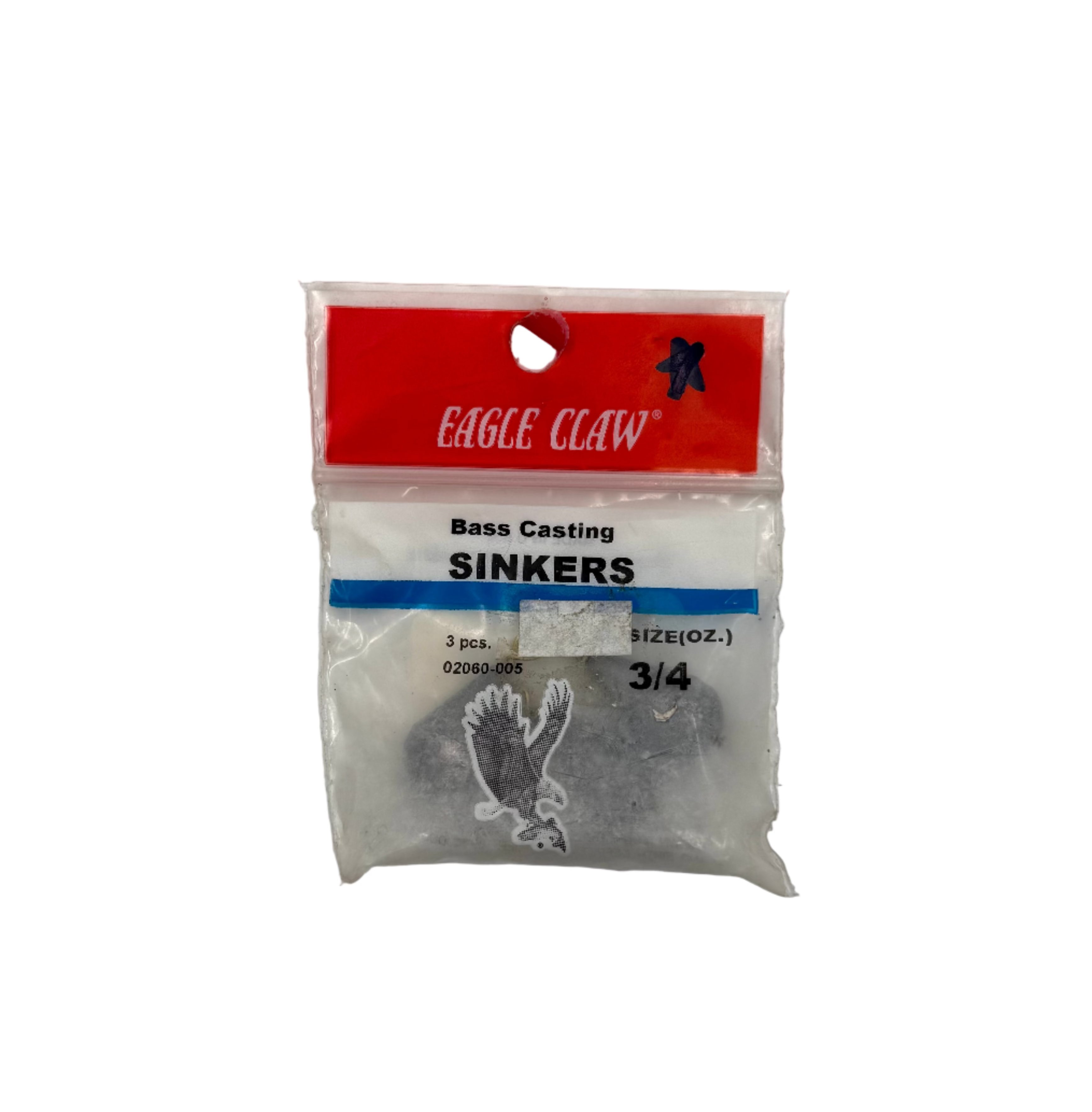 Eagle Claw Bass Casting Sinkers 3/4oz - 3pk