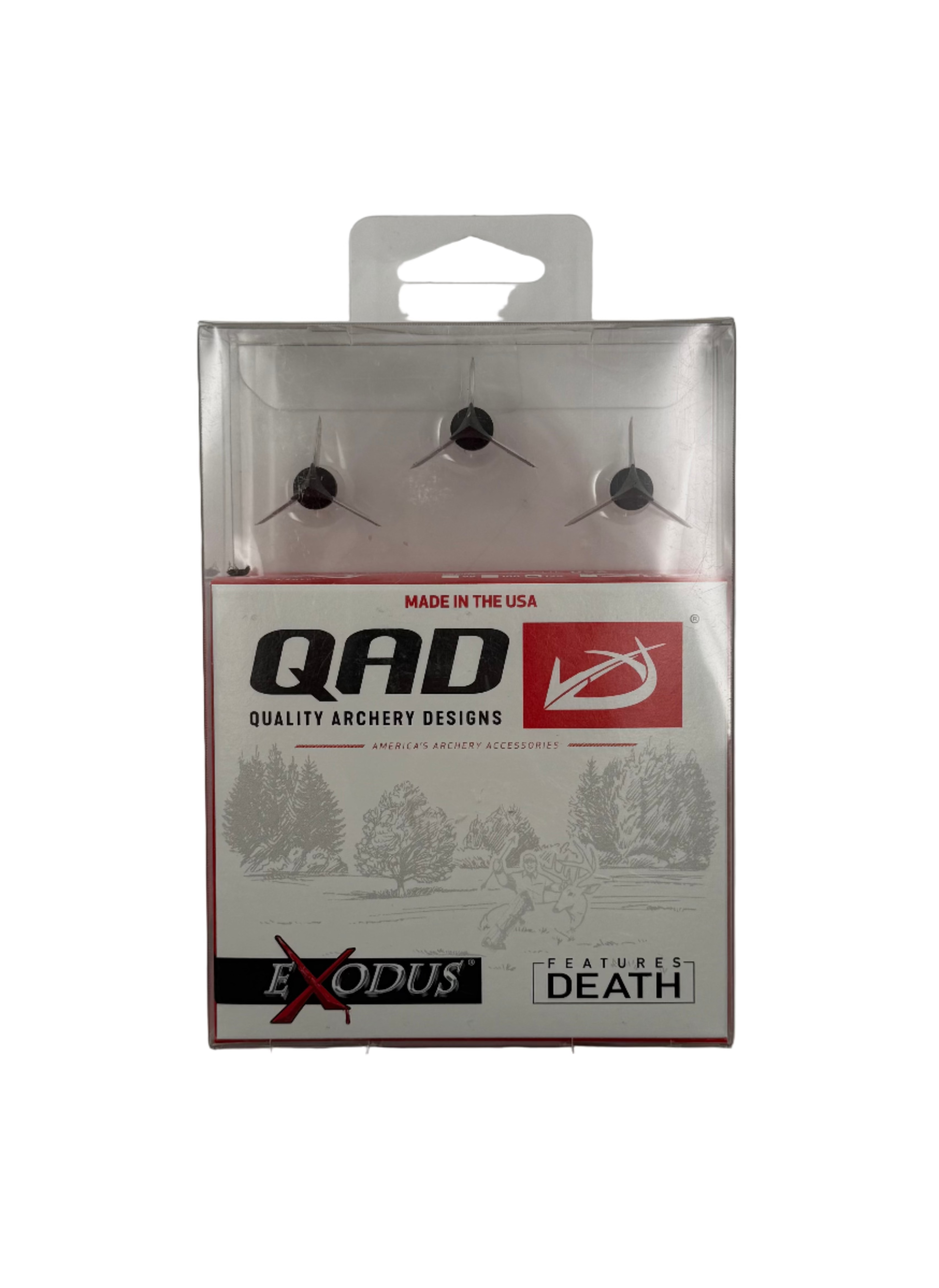QAD Exodus Broadheads - 125gr Swept Blade