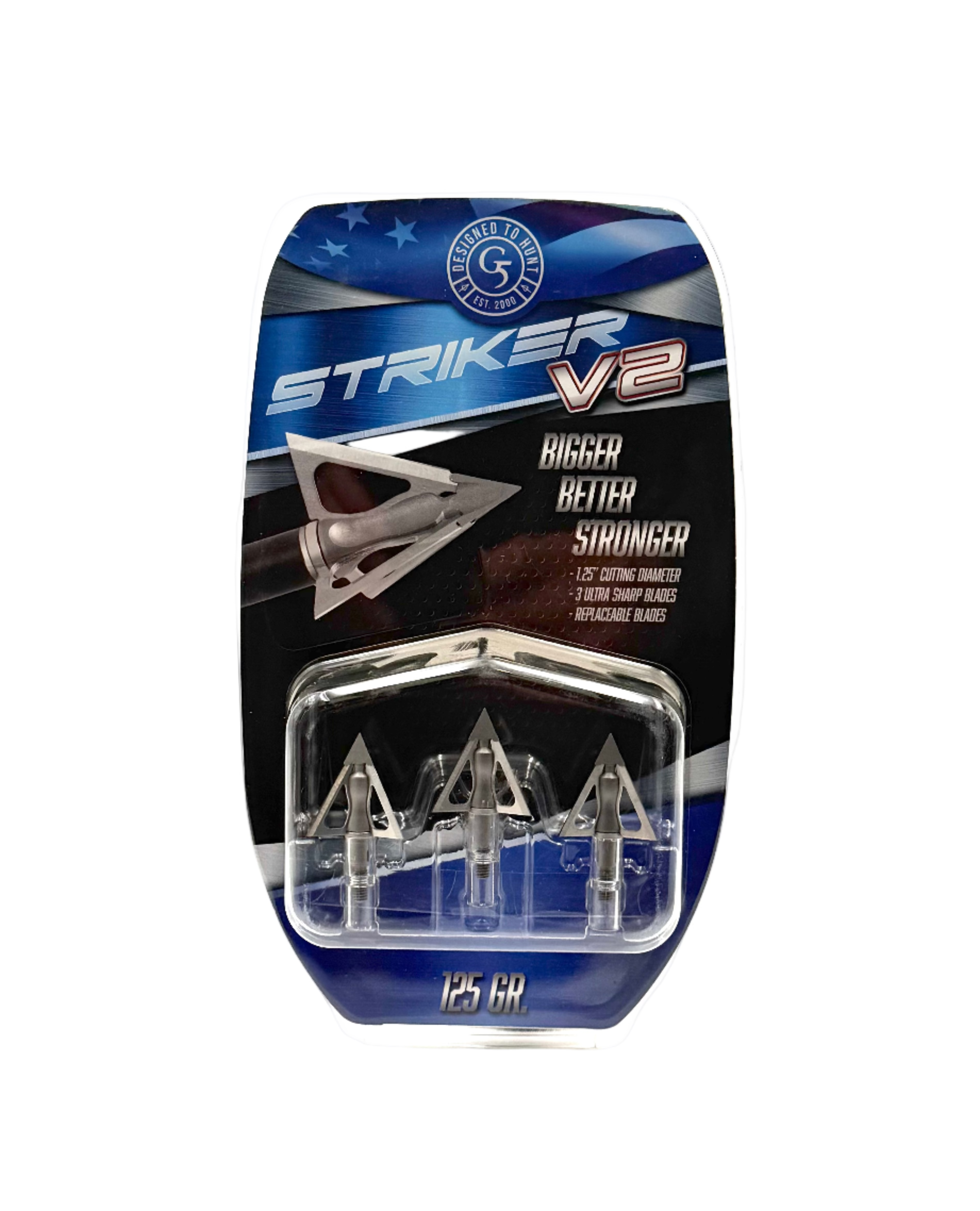 Striker V2 Broadheads - 125gr 1 1/4"