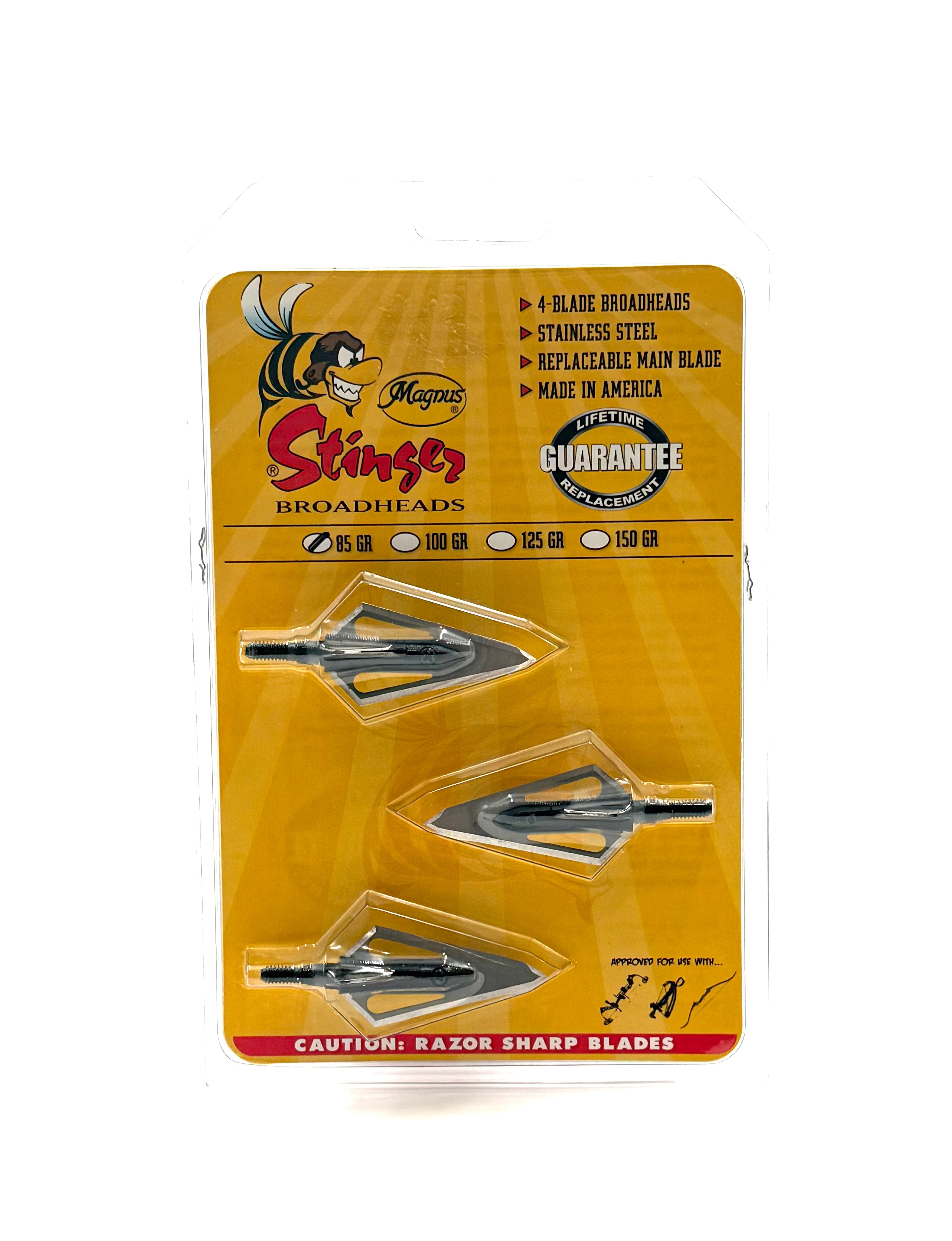 Magnus Stinger 4-Blade Broadheads 85gr - 3pk