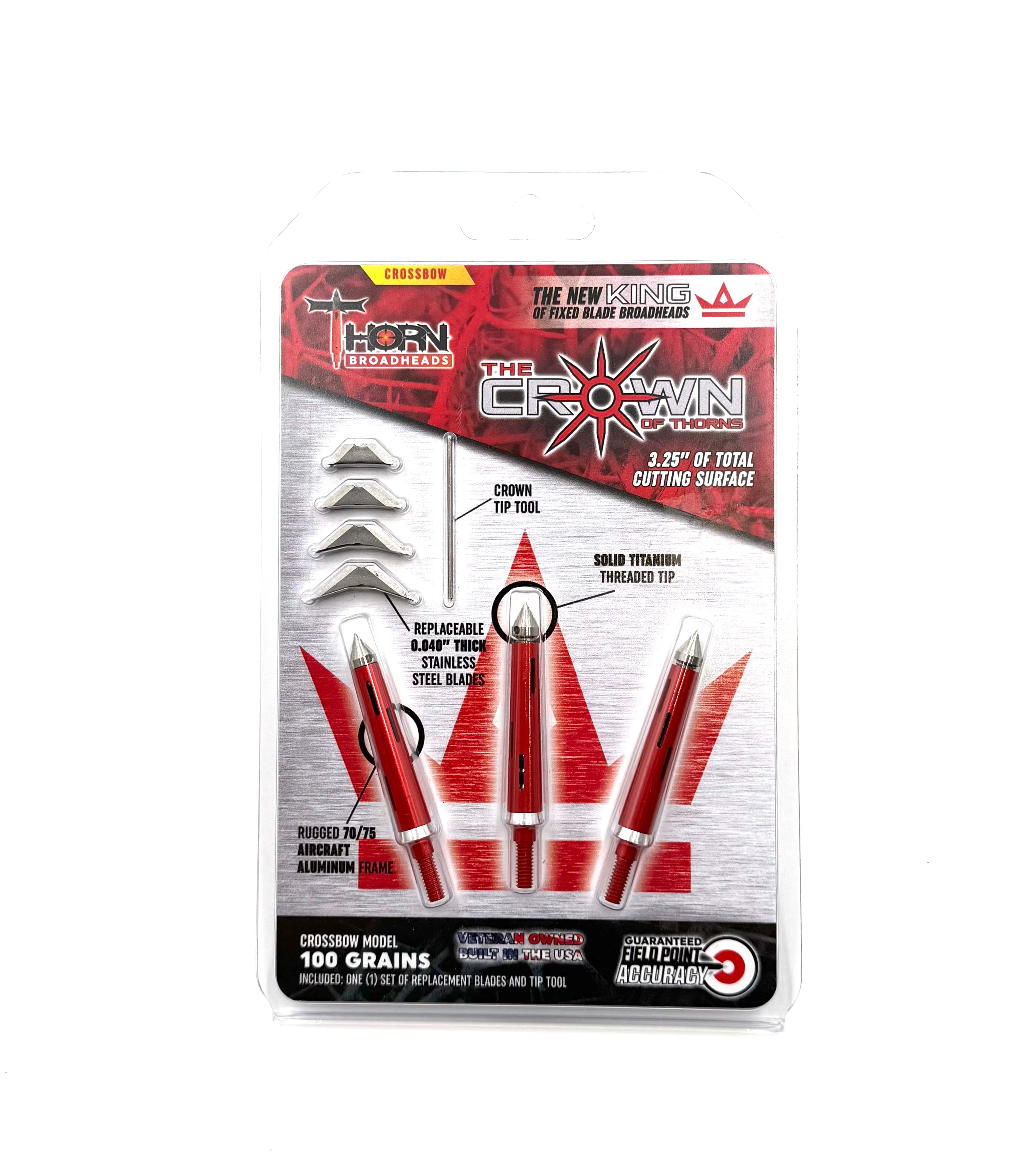 Thorn Broadheads The Crown of Thorns 3.25" 100gr - 3pk