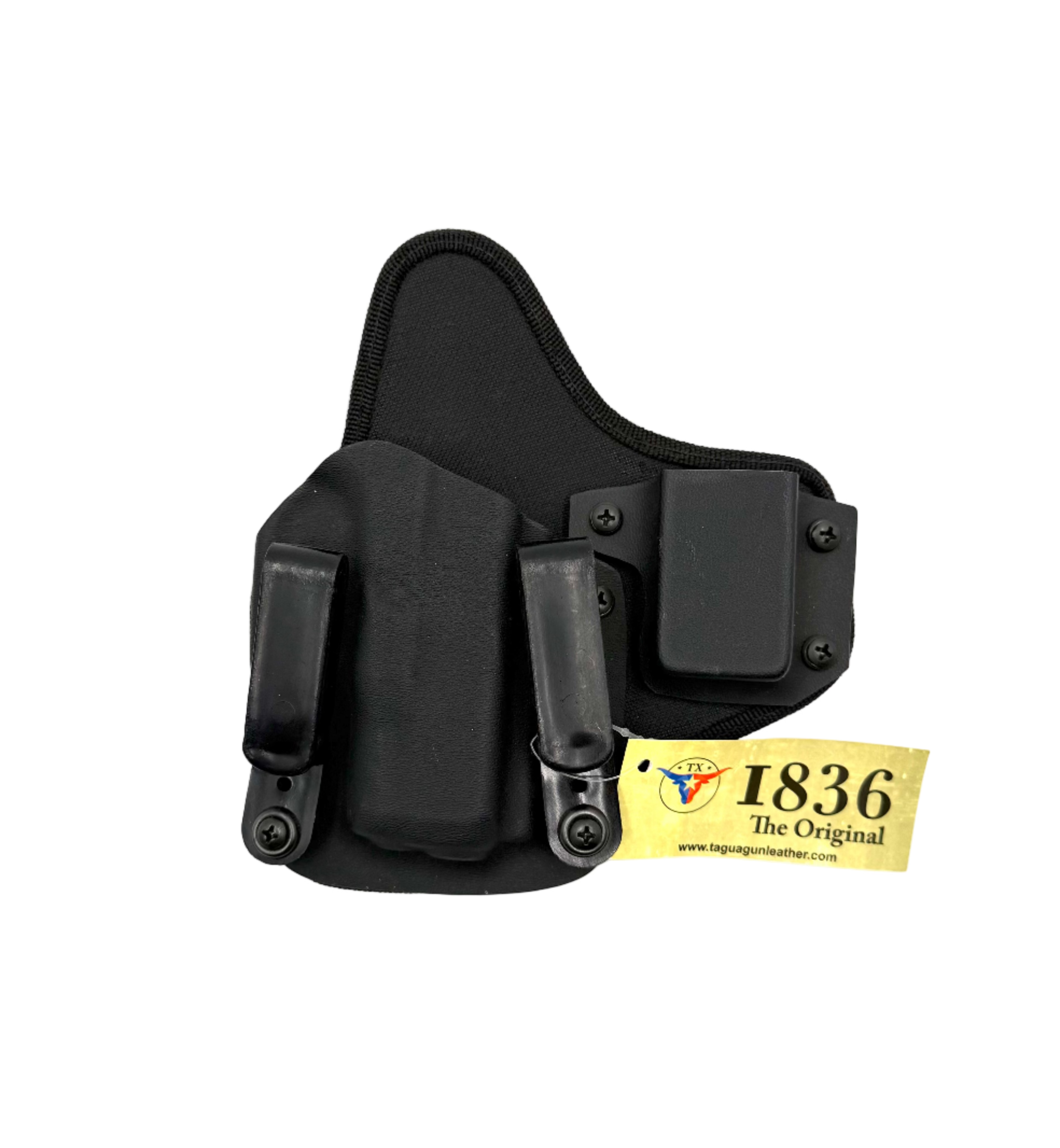 1836 Recruiter-330 Hybrid IWB Kydex Holster - fits Glock 26 w/mag carrier RH Black