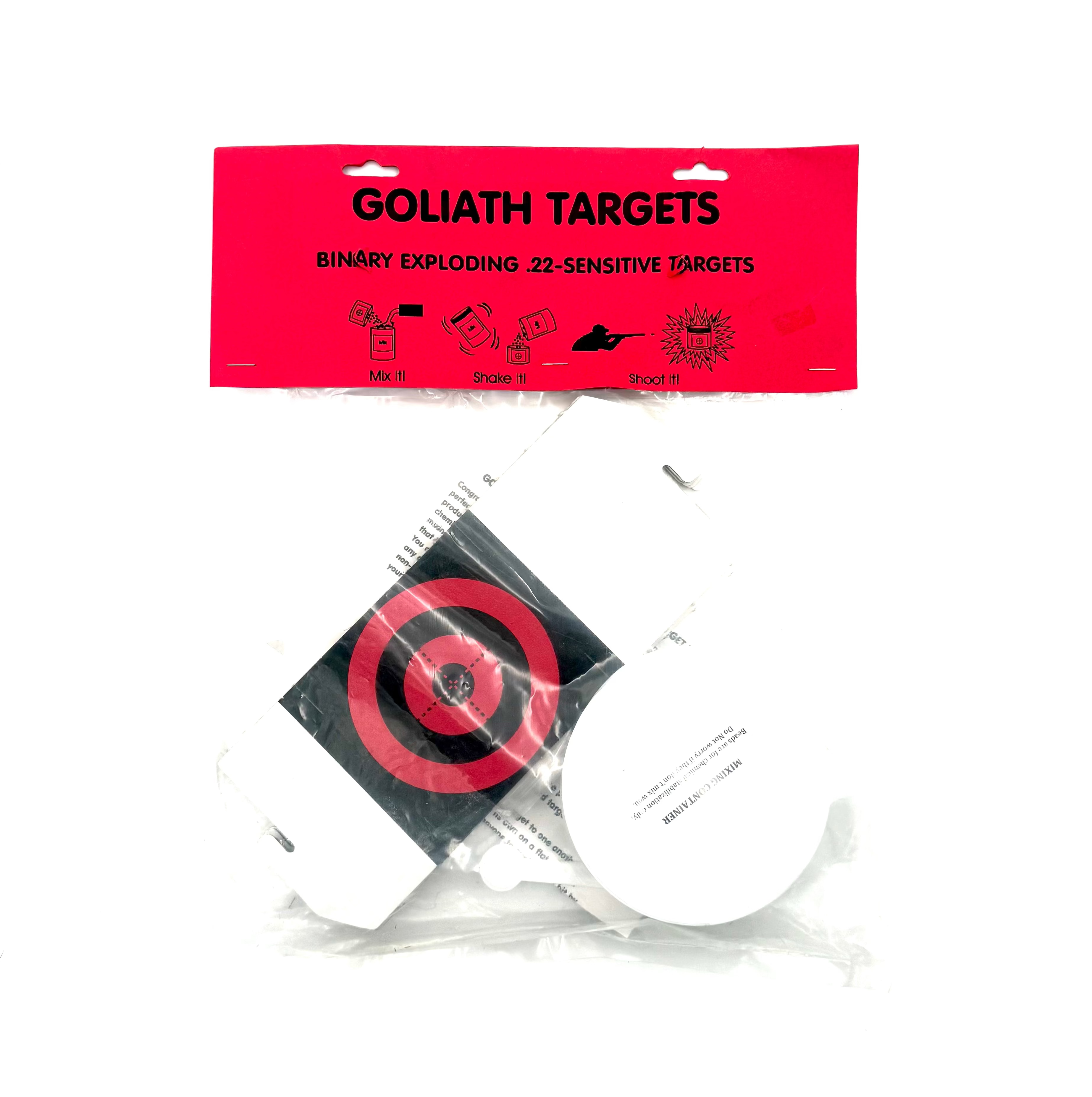 Goliath Targets Binary Exploding .22 Targets
