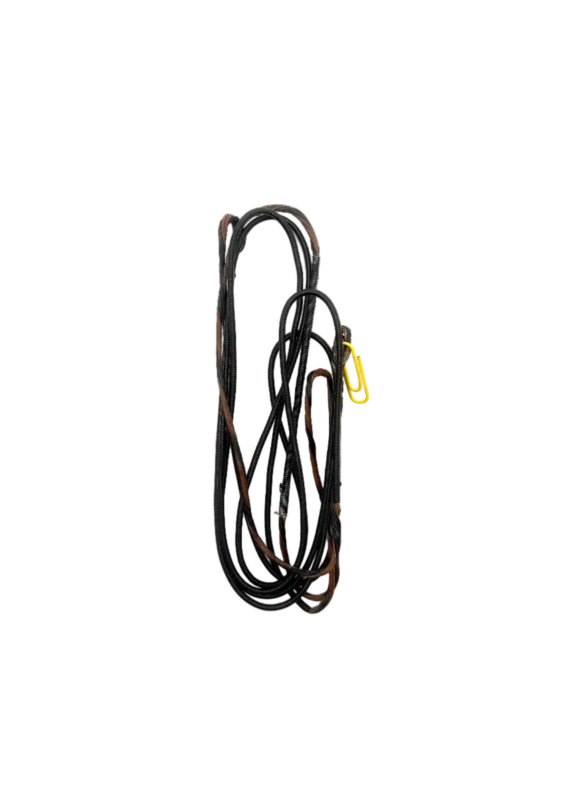 Zebra Hybrid Premium bowstring for bows, 86 1/4 inches, DXT Tan and Black, high-quality bow cable for archery.