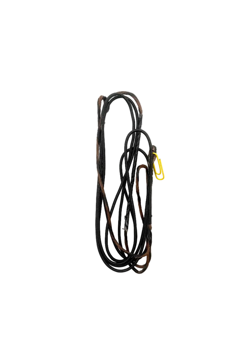 Zebra Hybrid Premium bowstring for bows, 86 1/4 inches, DXT Tan and Black, high-quality bow cable for archery.