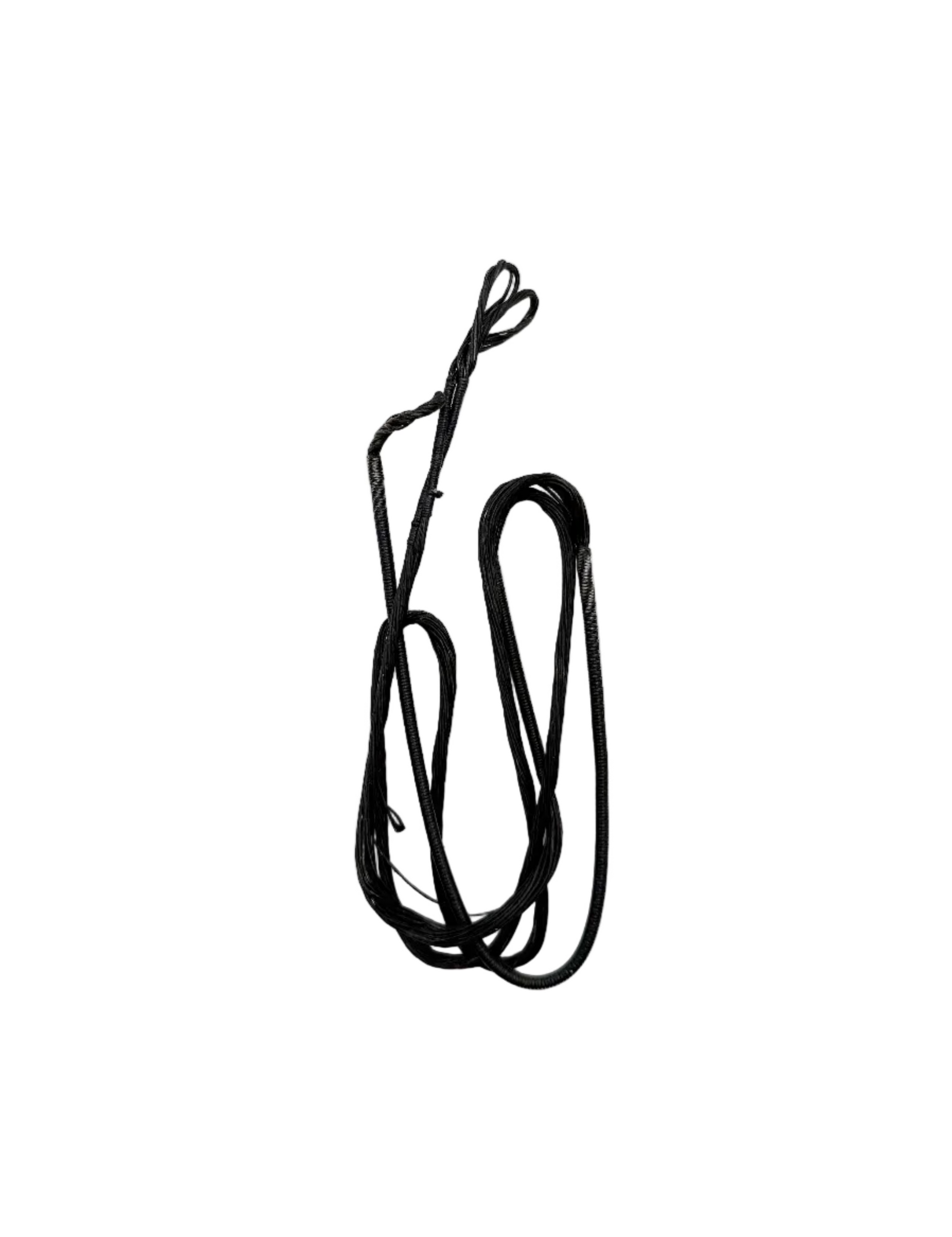 Zebra Hybrid Bow Cable for compound bows, 33 7/8 inches, black and black Riot color, designed for precision archery performance.