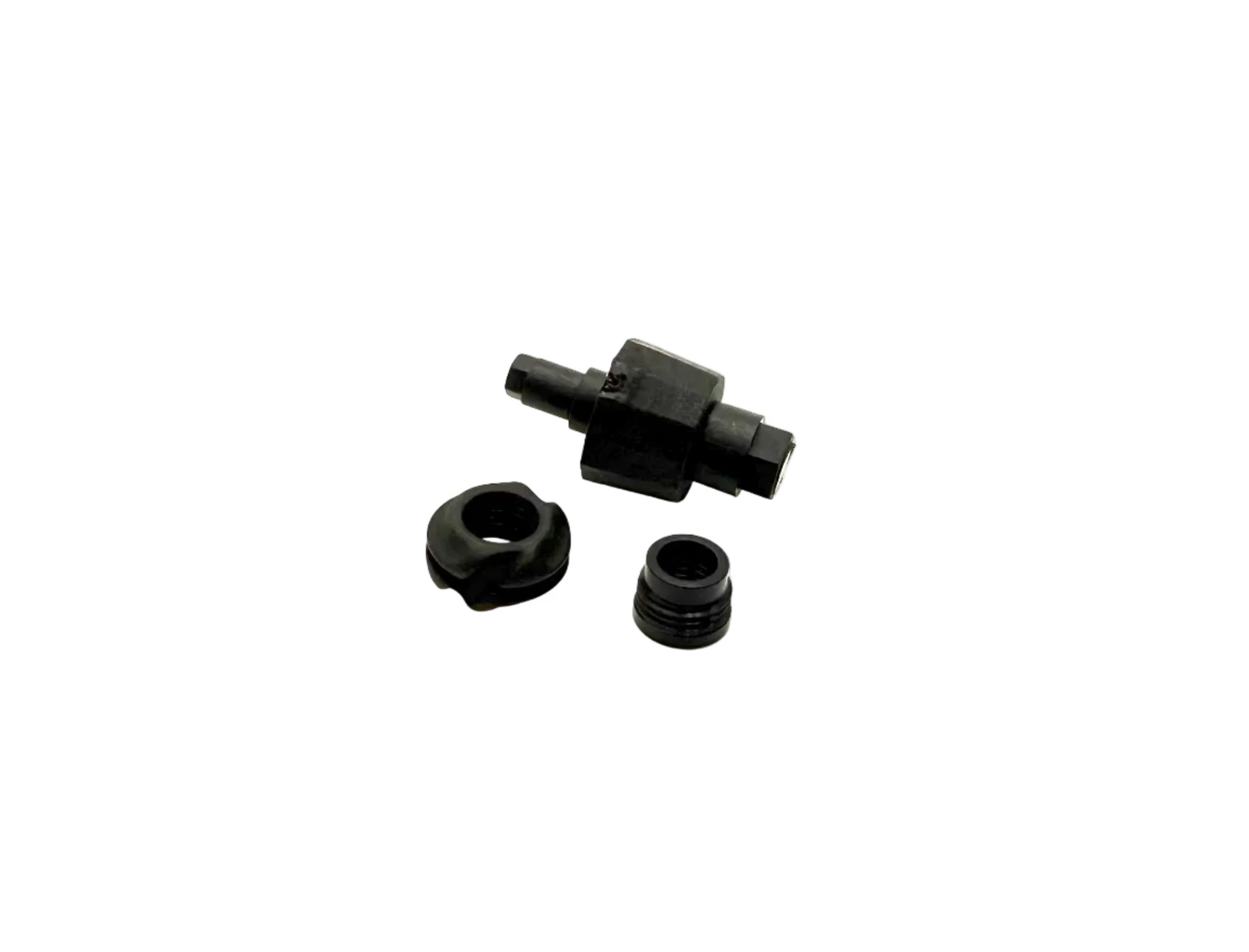 Large 37-degree aluminum archery peep sight by Specialty Archery LLC, shown in close-up with a metallic finish and detailed construction.