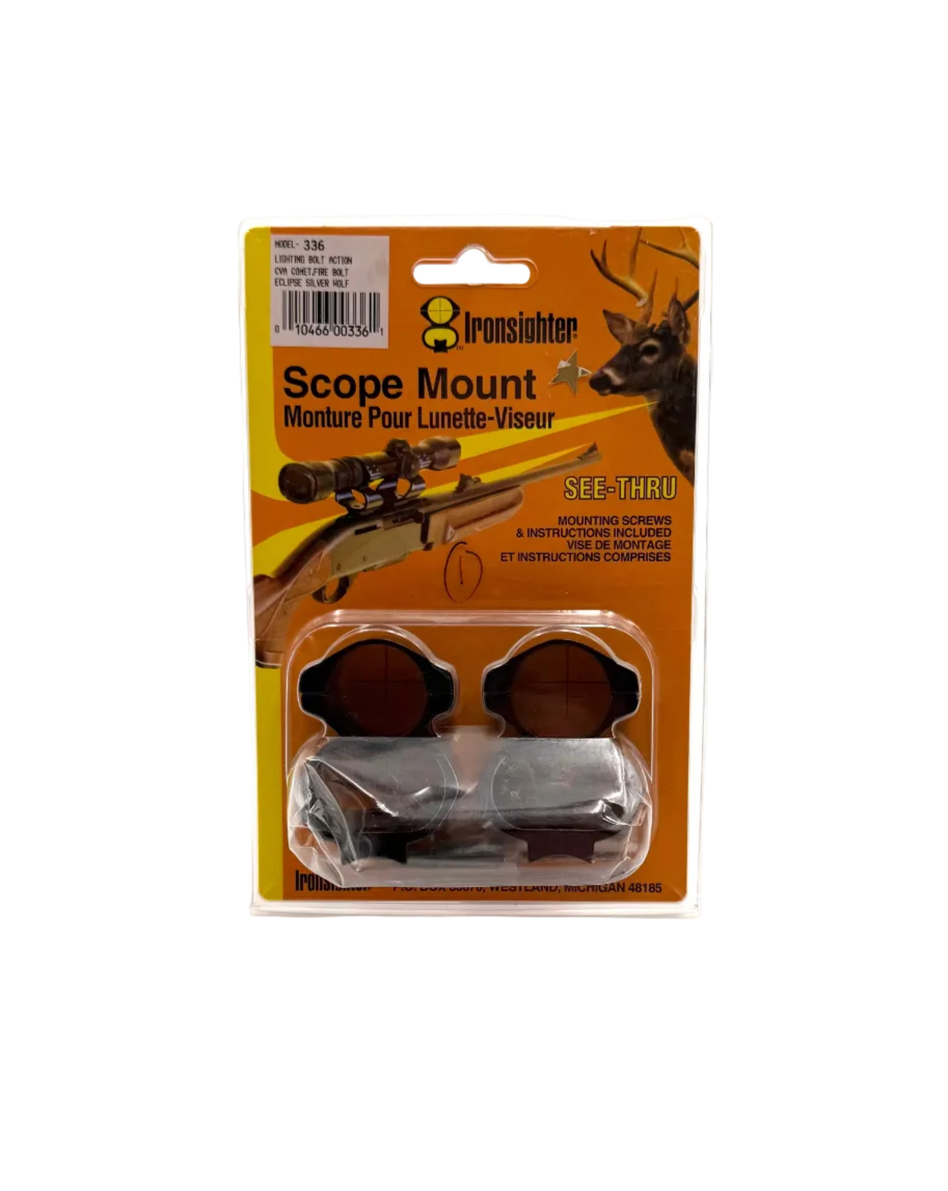 Ironsighter Lighting Bolt Action Scope Mount - Model 336