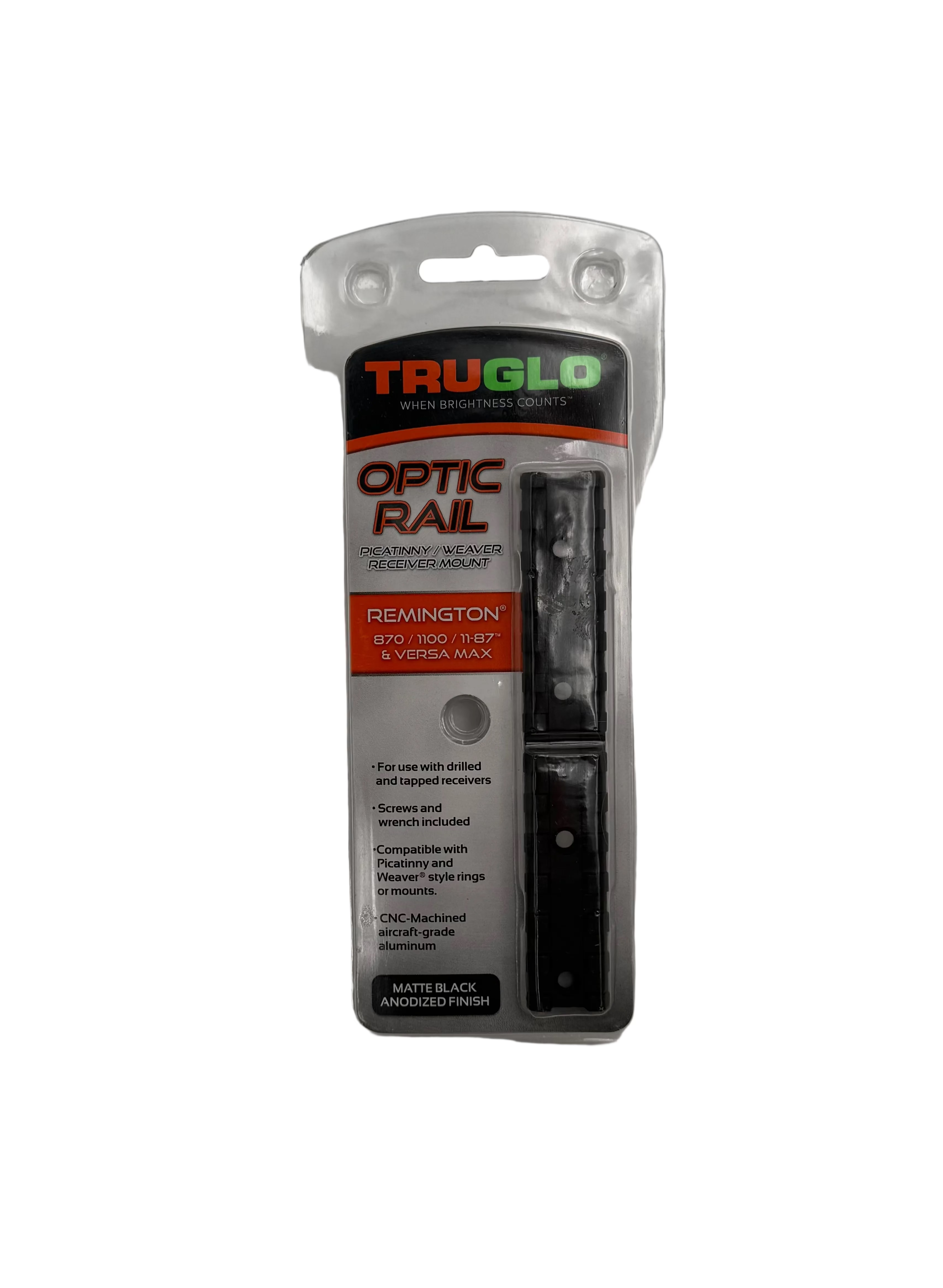 TruGlo Optic Rail Picatinny/Weaver Mount - Remington 870/1100/11-87 Matte TG8941A