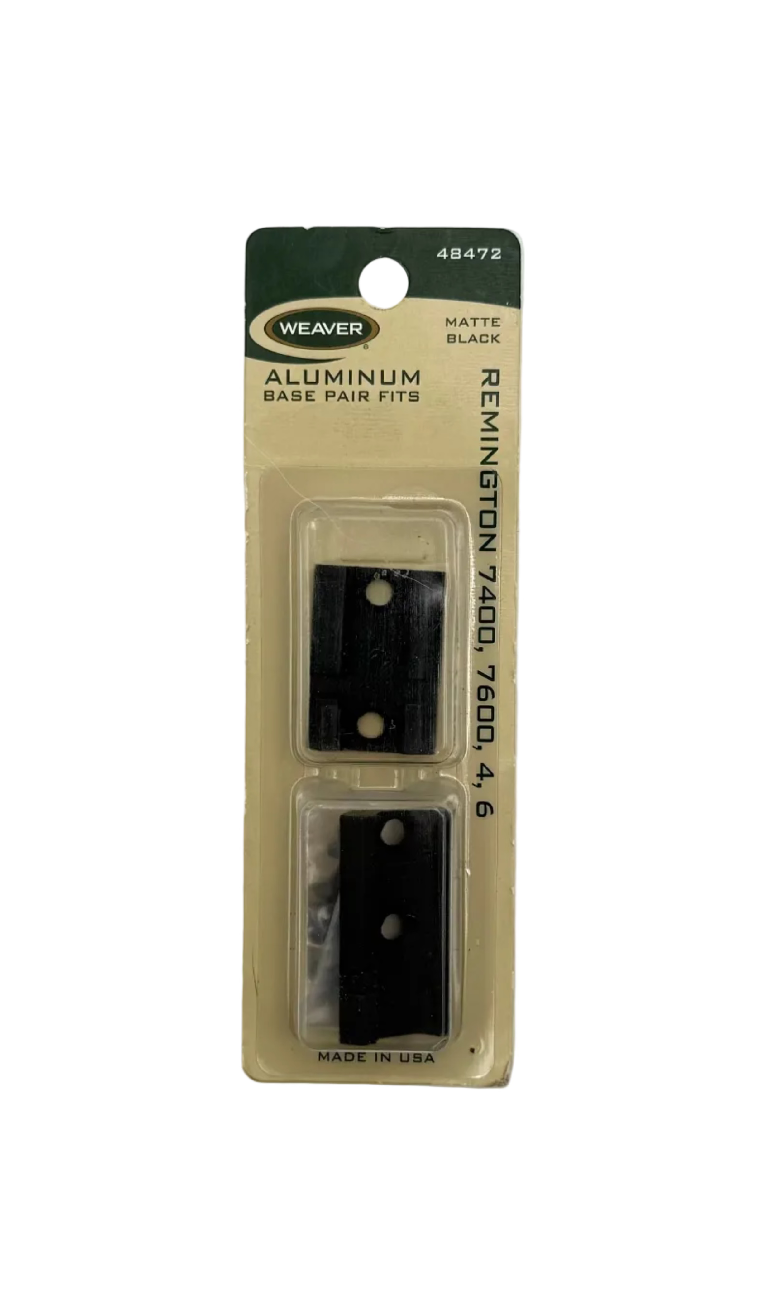Weaver Aluminum Base Pair Fits - Remington Matte #48472