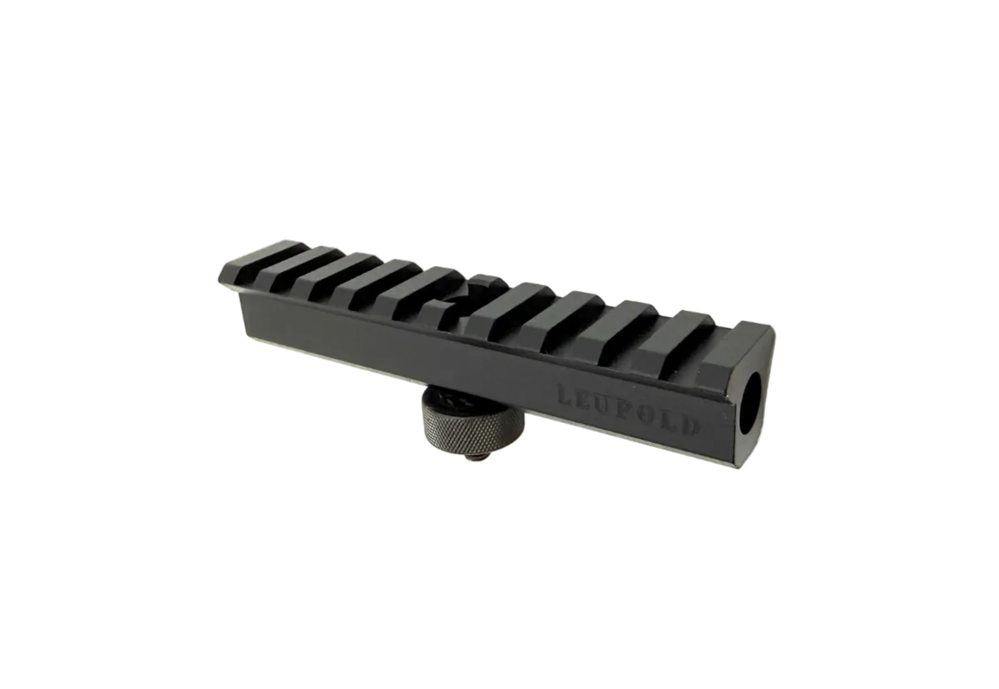 Leupold Mark 4 AR15/M16 handle mount scope rail in matte finish, designed for secure attachment on rifles.