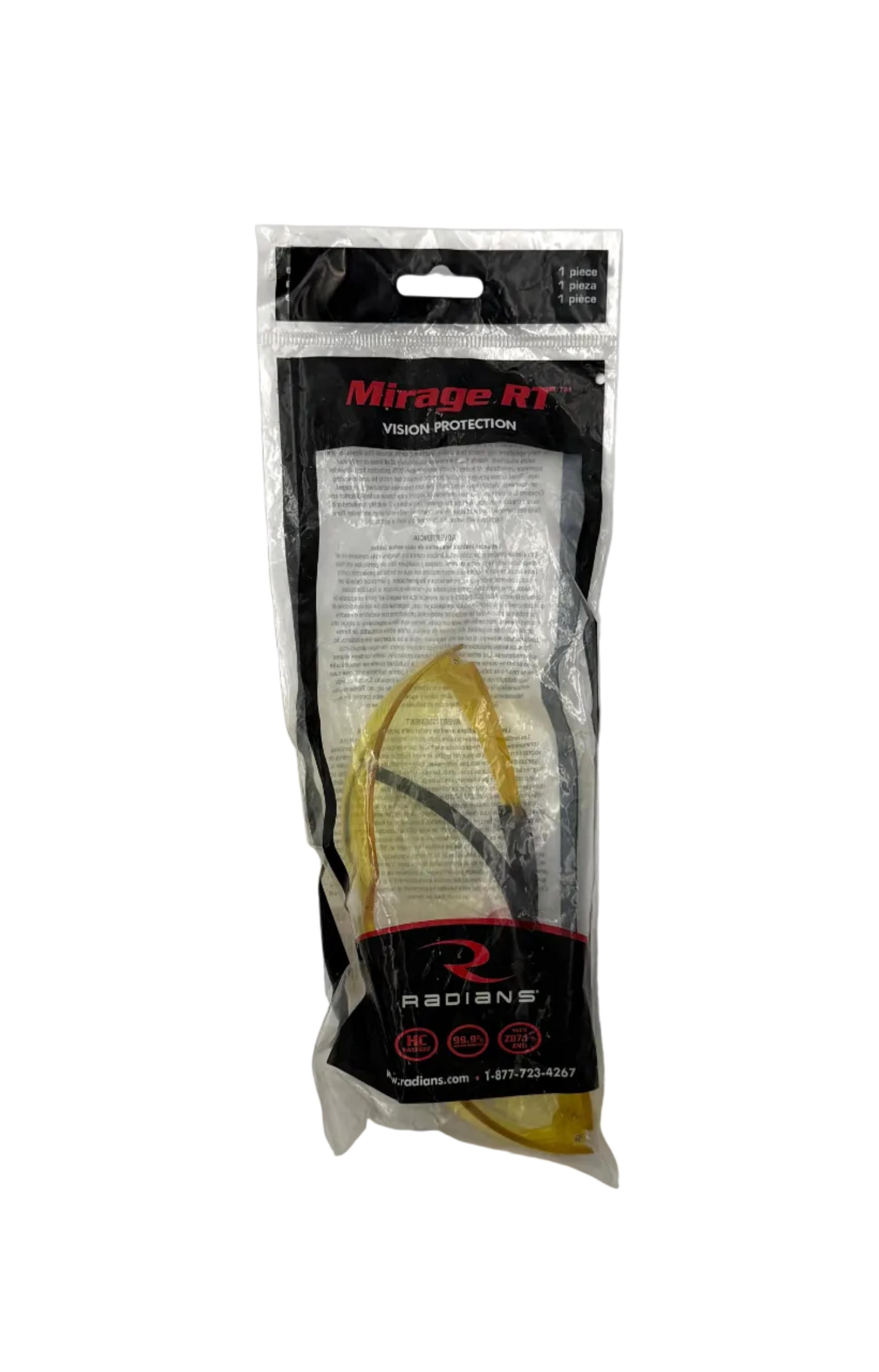 Radians Mirage RT Vision Protection - Amber