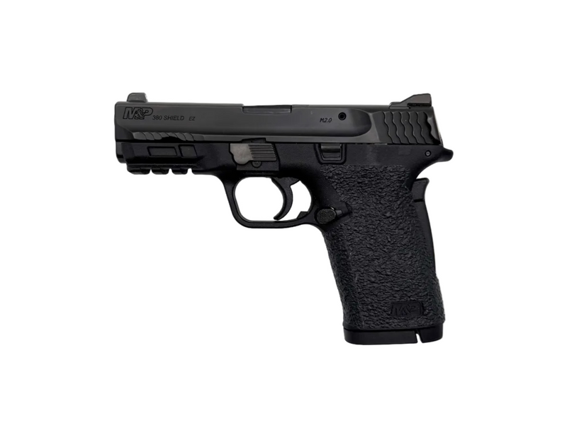 Smith & Wesson M&P 380 Shield EZ M2.0 semi-auto pistol with slide and grip, designed for concealed carry and easy handling.
