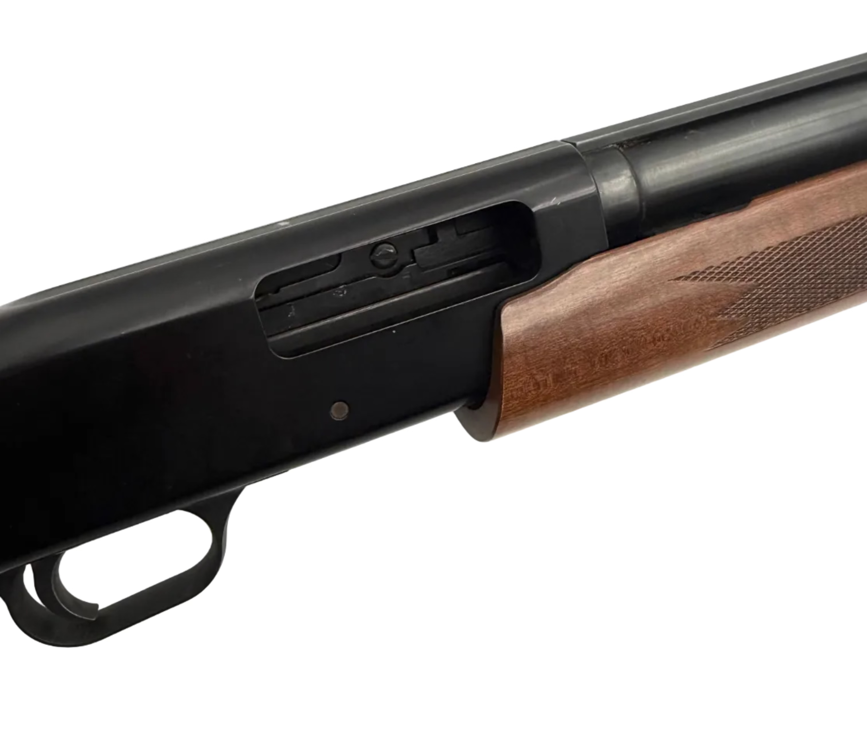 Mossberg Model 500C 20 Gauge pump action shotgun with 26-inch barrel, shown with textured grip and metal finish.