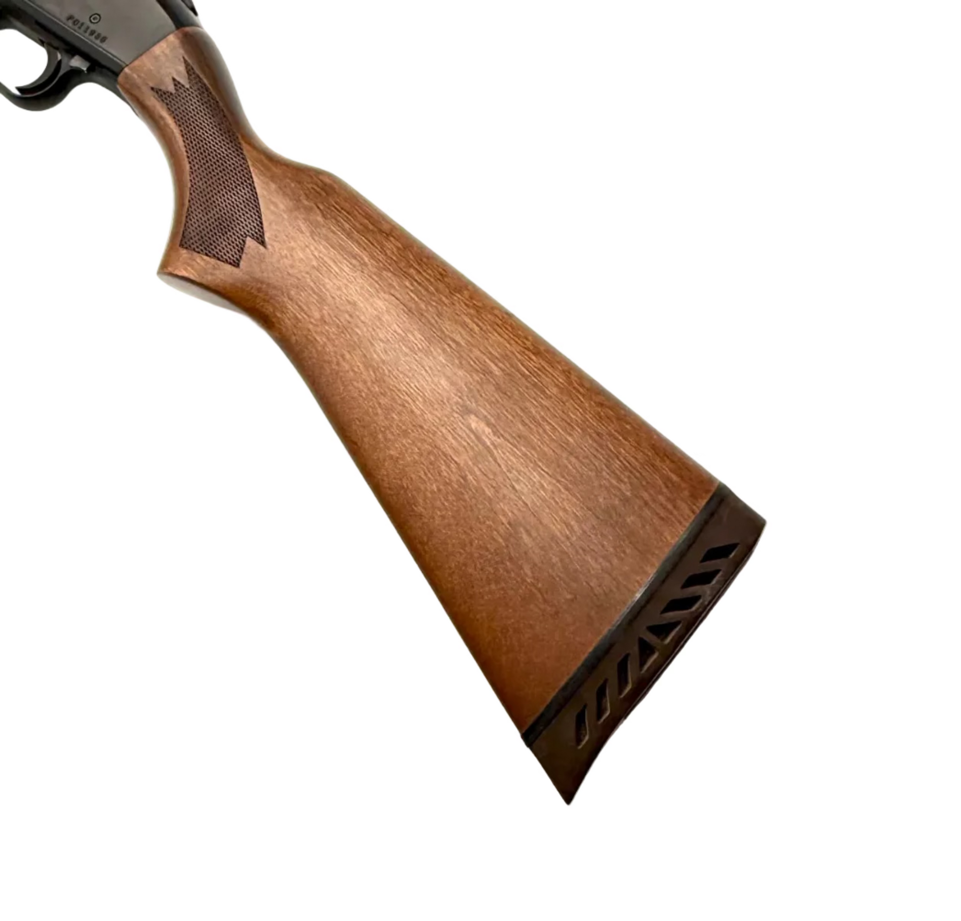 Mossberg Model 500C 20 gauge pump action shotgun with a 26-inch barrel, shown in a close-up view of the firearm.