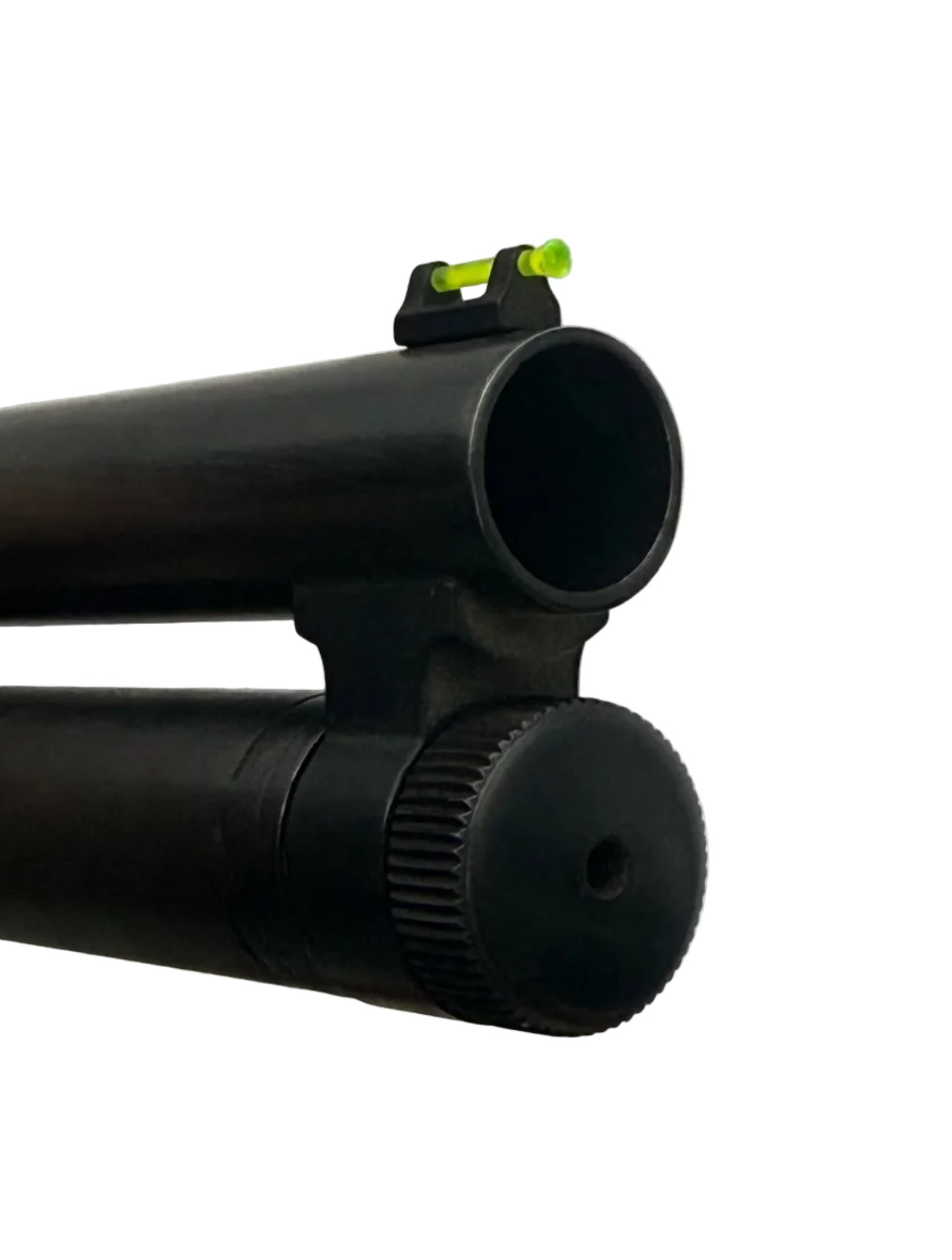 Mossberg Maverick 88 12 gauge pump action shotgun with pistol grip, black finish, shown from side view.
