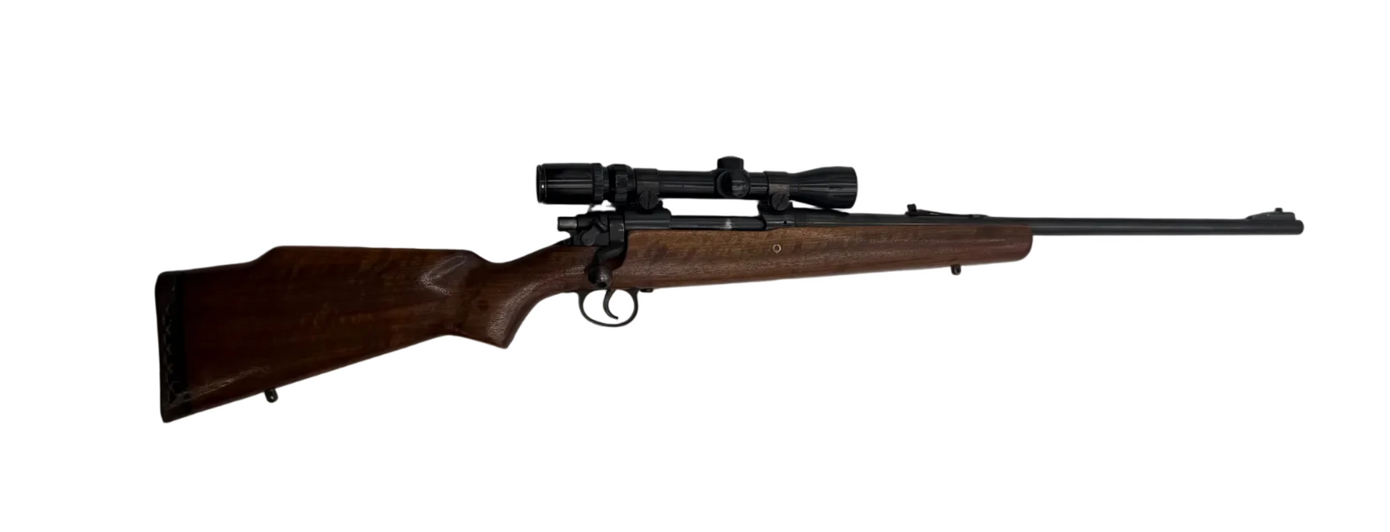 Eddystone US Military .30-06 Springfield bolt action rifle with wooden stock and metal barrel, ready for shooting.