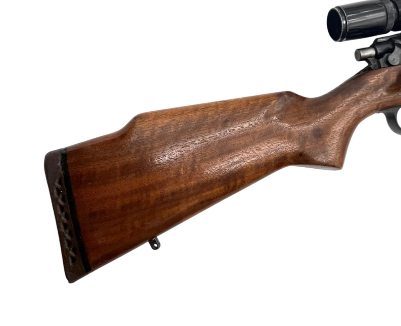 Eddystone US Military .30-06 Springfield bolt action rifle with wooden stock and metal barrel, displayed on a plain background.