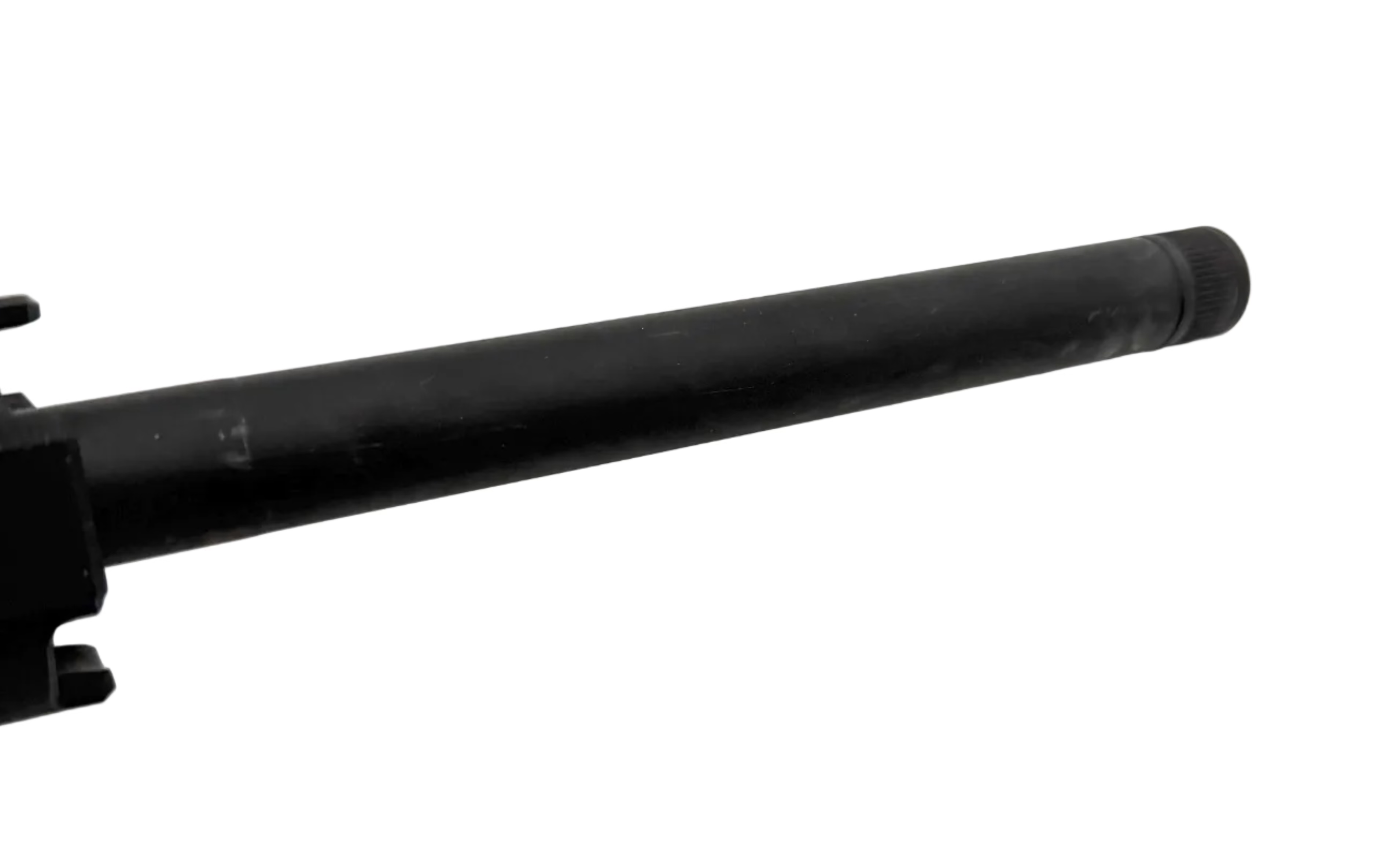 Semi-auto rifle by Rock Island, model Apintl TM22-A18, shown with black finish and tactical design in a close-up shot.