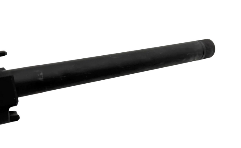 Semi-auto rifle by Rock Island, model Apintl TM22-A18, shown with black finish and tactical design in a close-up shot.