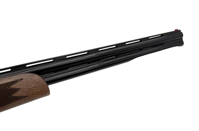 TriStar Upland Hunter 20 Gauge over-under shotgun with wood stock and metal barrel, ready for upland bird hunting.
