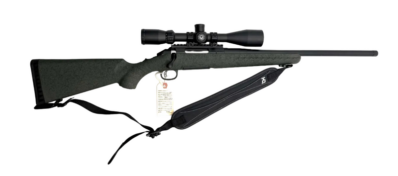 Glenfield Model A bolt action rifle in 6.5 Creedmoor with wooden stock and metal barrel, ready for hunting or target shooting.