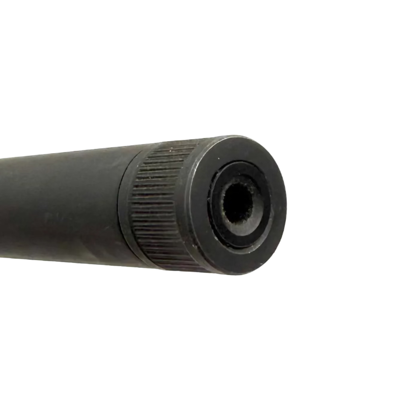 Rock Island Apintl TM22-A18 semi-auto rifle with black metal finish and synthetic stock, shown from side profile.