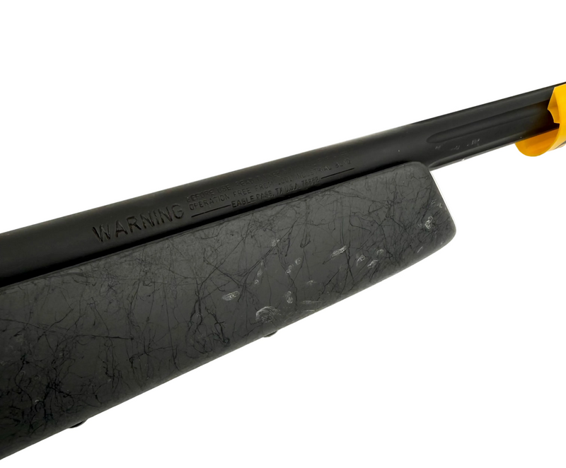 Savage Arms Mossberg Patriot Long Range Hunter .308 WIN bolt action rifle with scope mounted, ready for precision shooting.