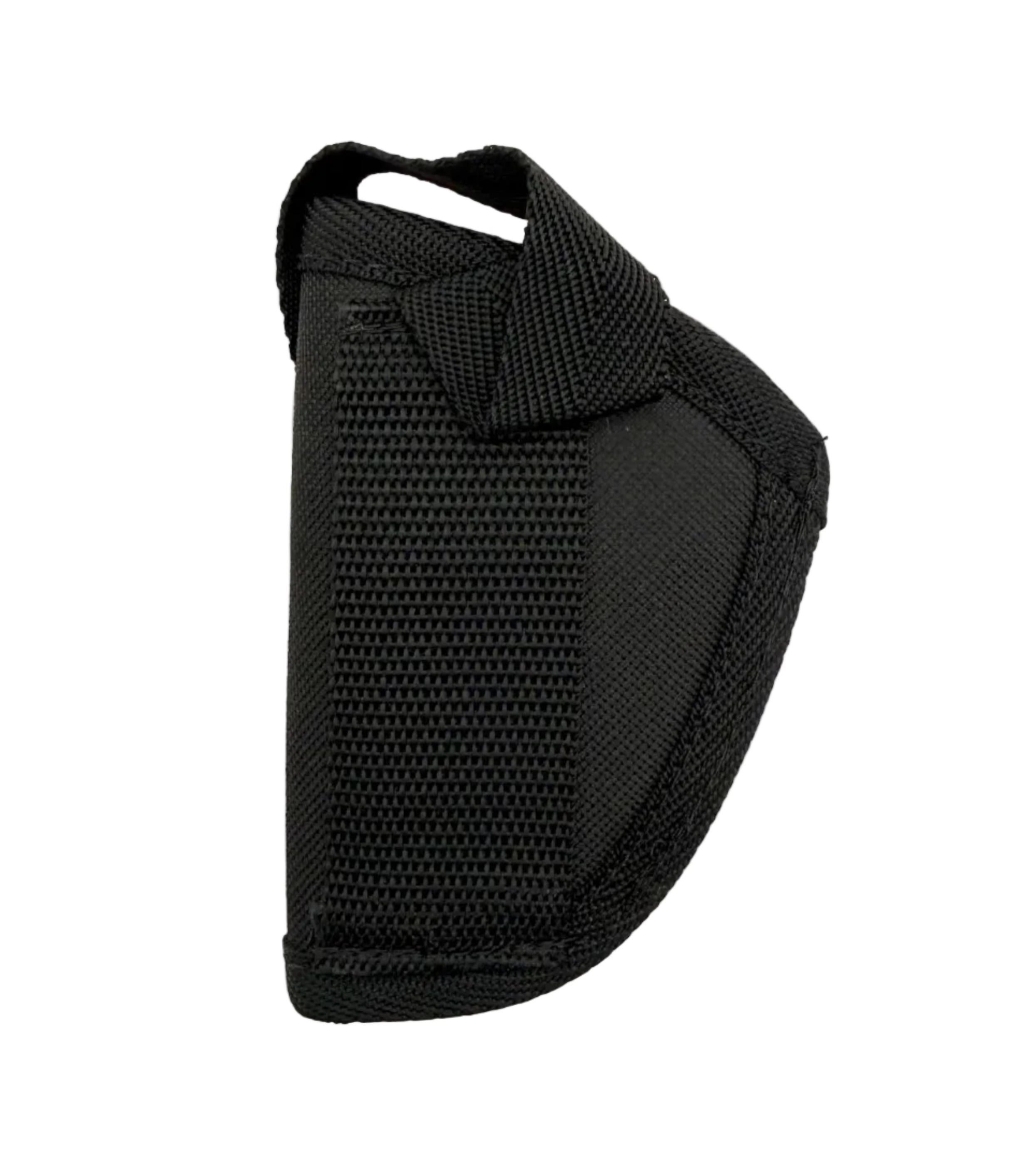 Black Tagua 110 nylon holster showing durable design and adjustable strap for secure firearm carry.